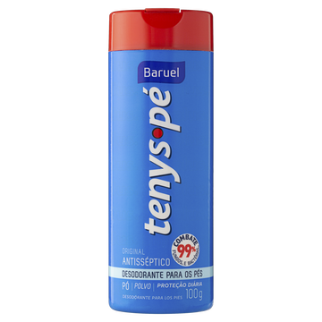 Desodorante para os Pés em Pó Original Tenys Pé Baruel Frasco 100g