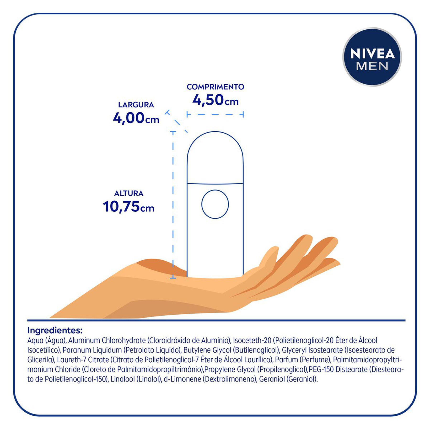 Antitranspirante Roll-On Nivea Men Invisible for Black & White 50ml