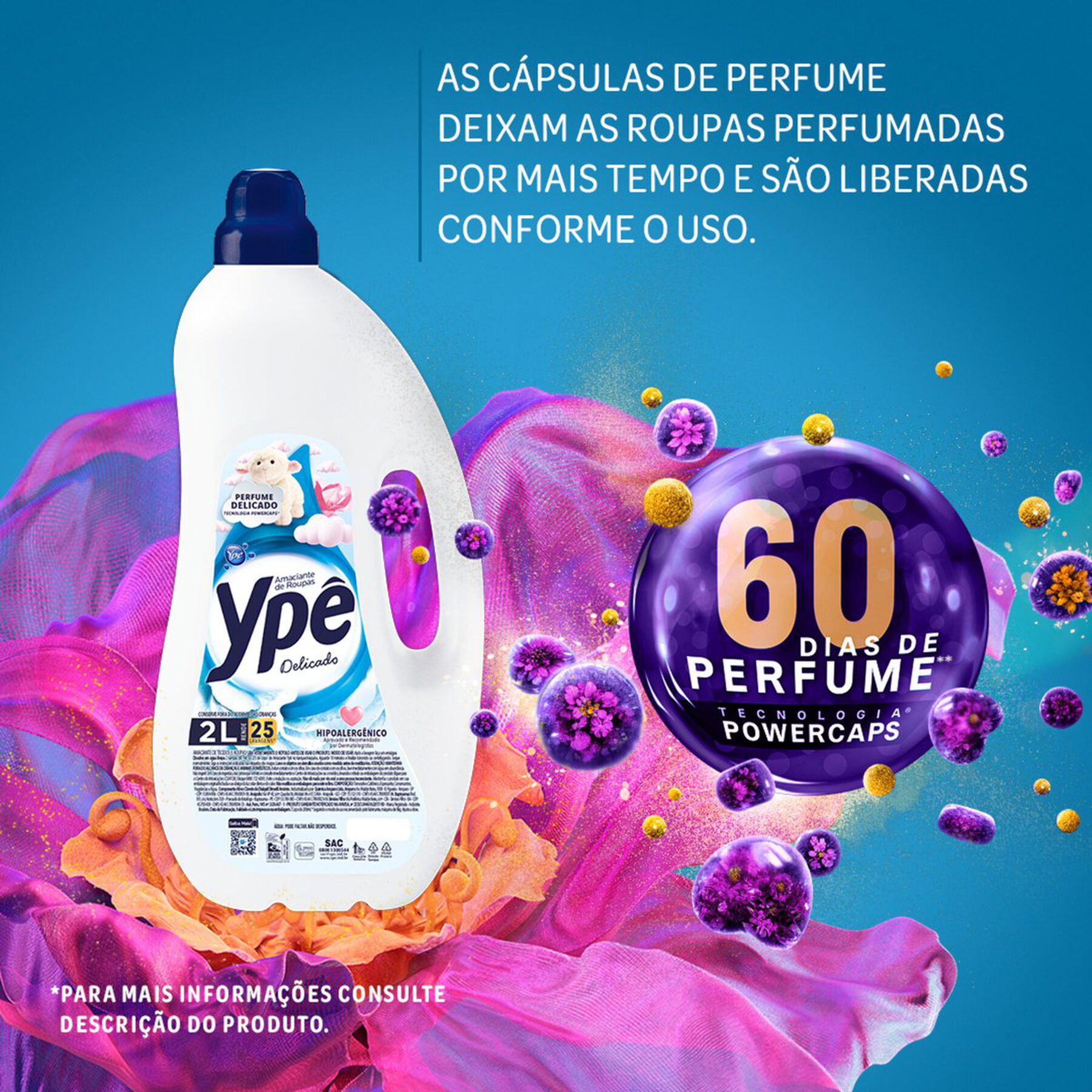 Amaciante de Roupas Delicado Ypê 2l