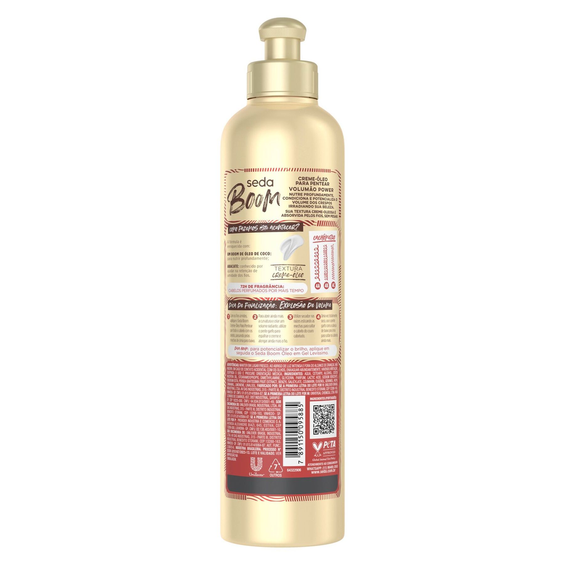 Creme para Pentear Seda Boom Volumão Power 350ml