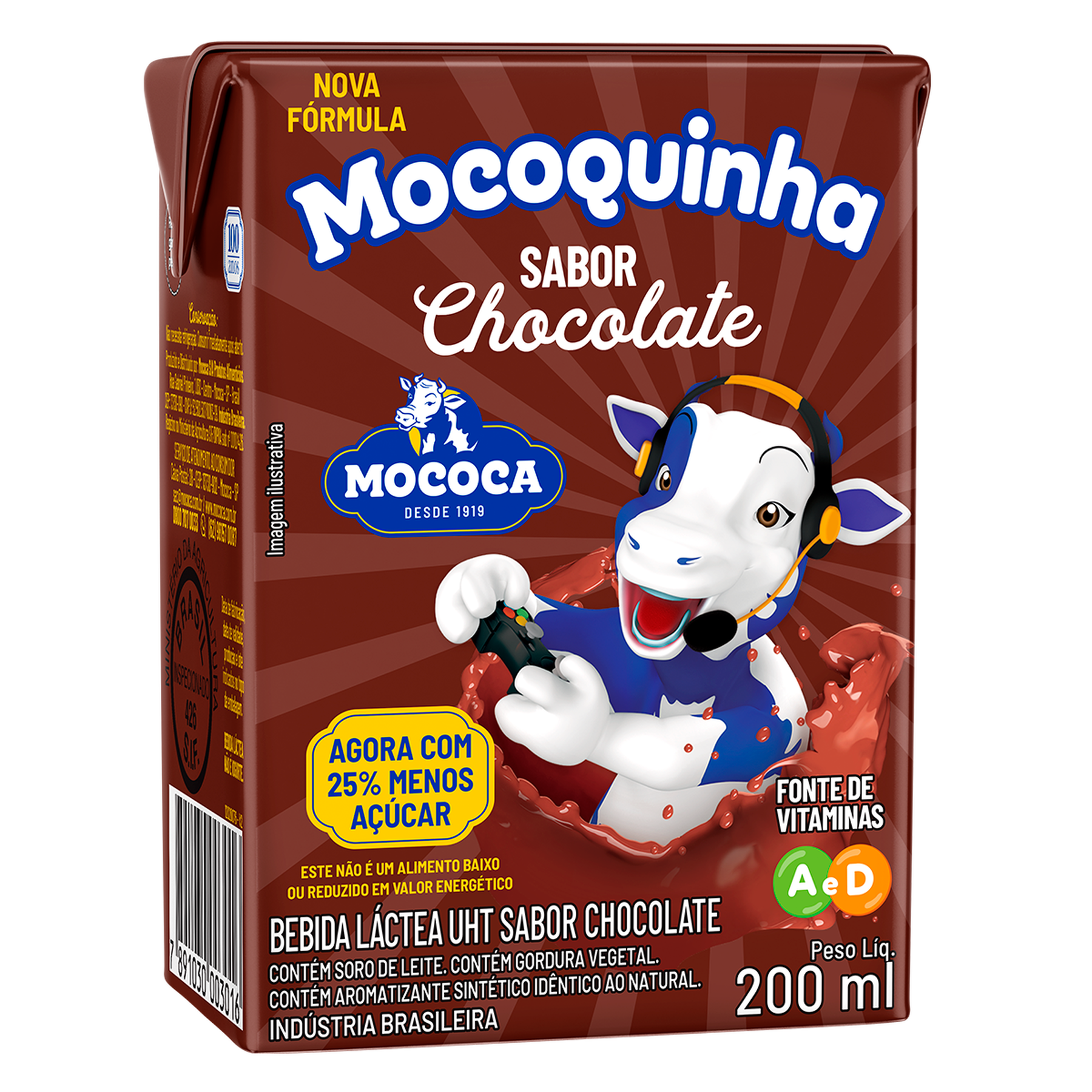 Bebida Láctea Chocolate Mocoquinha Mococa 200ml