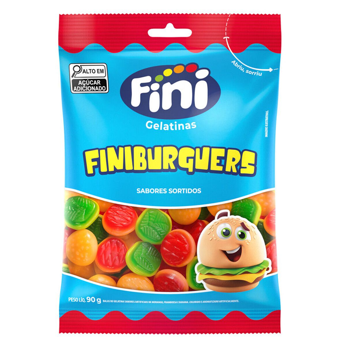 Bala Finiburguers Fini Pacote 90g