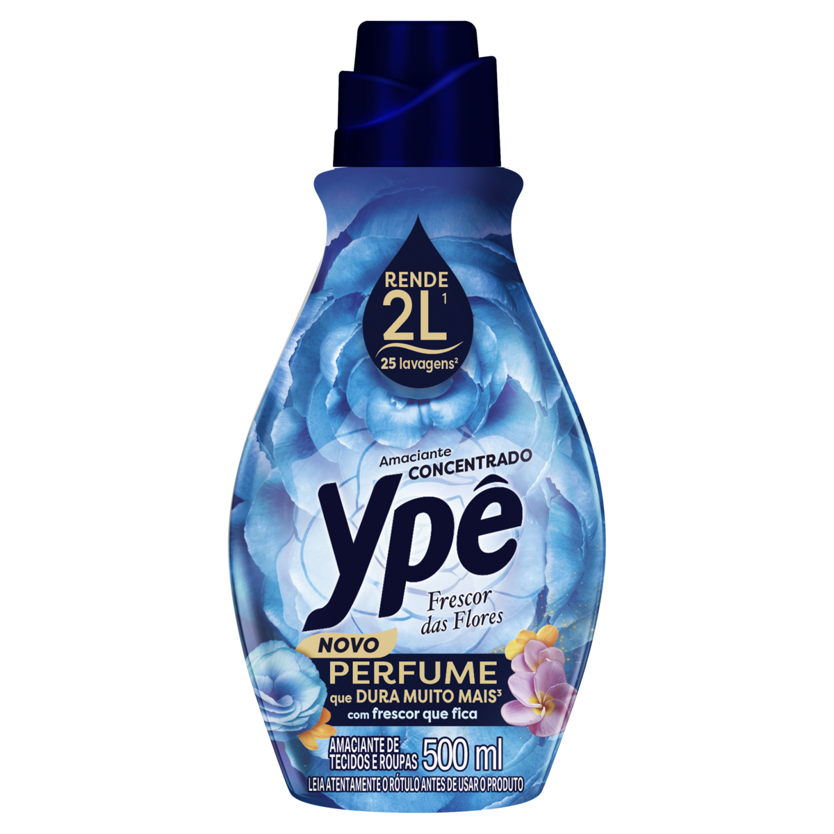 Amaciante de Roupa Concentrado Frescor das Flores Yp&ecirc; Frasco 500ml