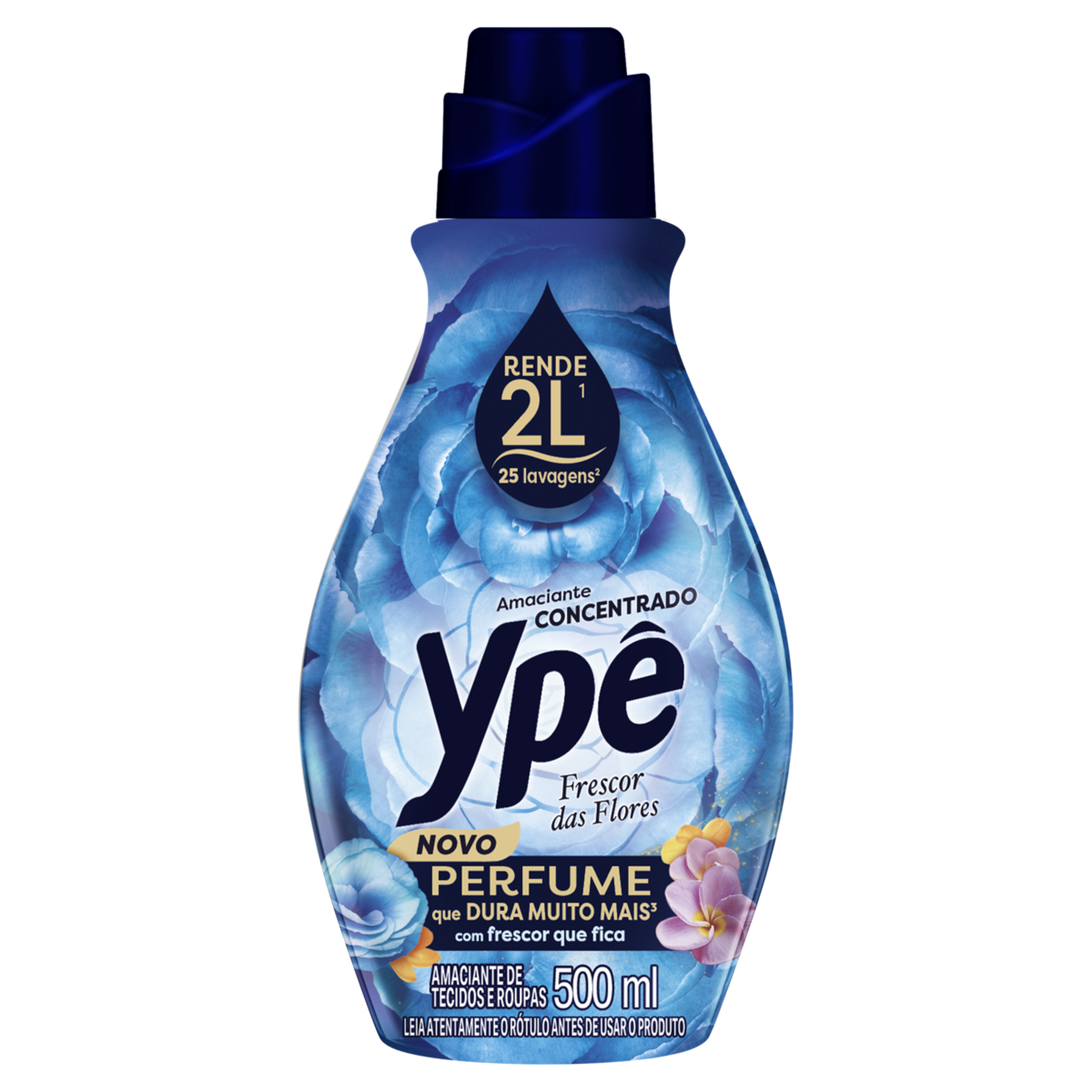 Amaciante de Roupa Concentrado Frescor das Flores Yp&ecirc; Frasco 500ml
