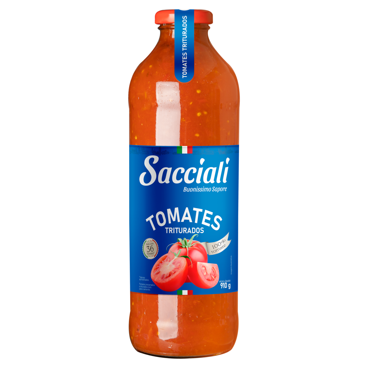 Tomate Triturado Sacciali Vidro 910g