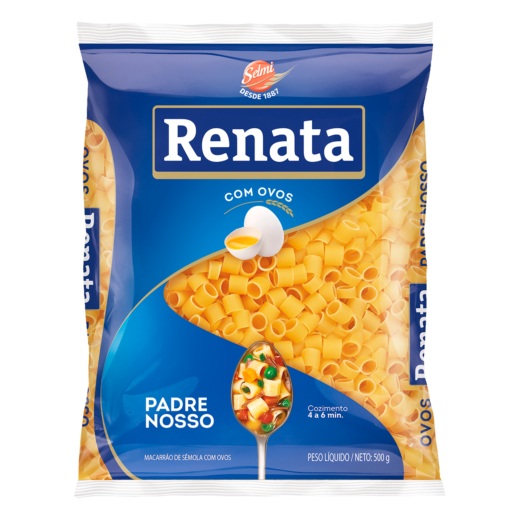 Macarr&atilde;o de S&ecirc;mola com Ovos Padre Nosso Renata Pacote 500g