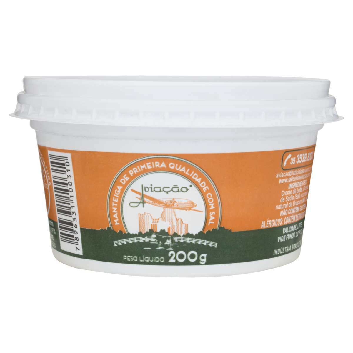 Manteiga com Sal Avia&ccedil;&atilde;o Pote 200g