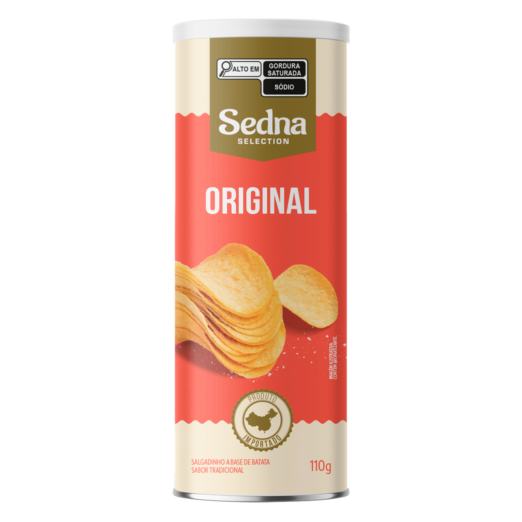 Salgadinho Batata Original Sedna Tubo 110g