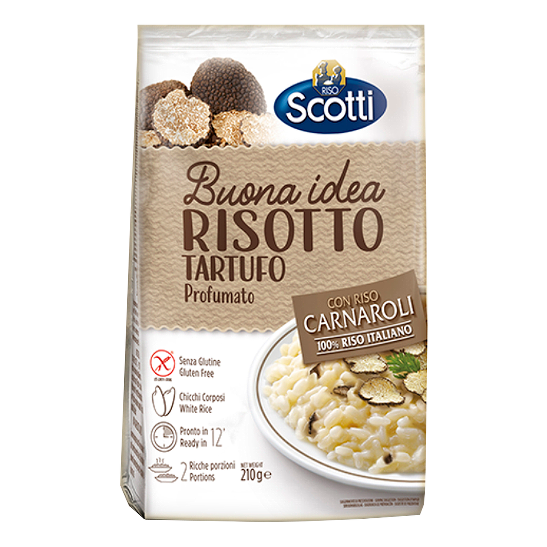 Risotto com Trufa Buona Idea Scotti Pacote 210g