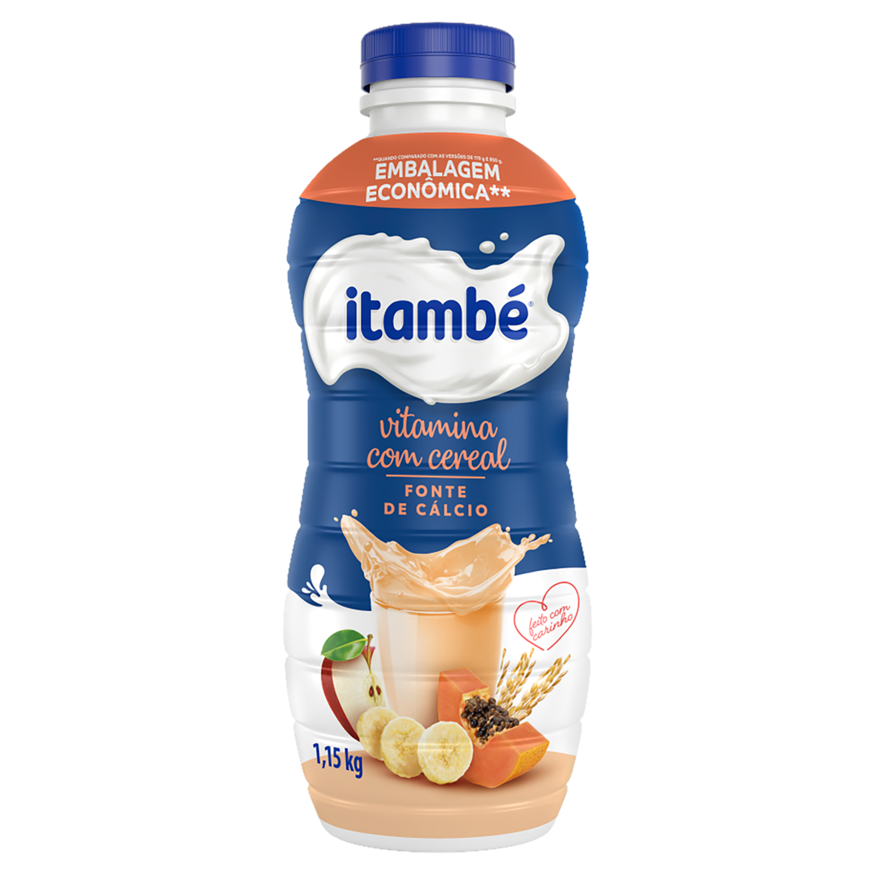 Iogurte Vitamina com Cereal Itambé Garrafa 1,15kg - Embalagem Econômica