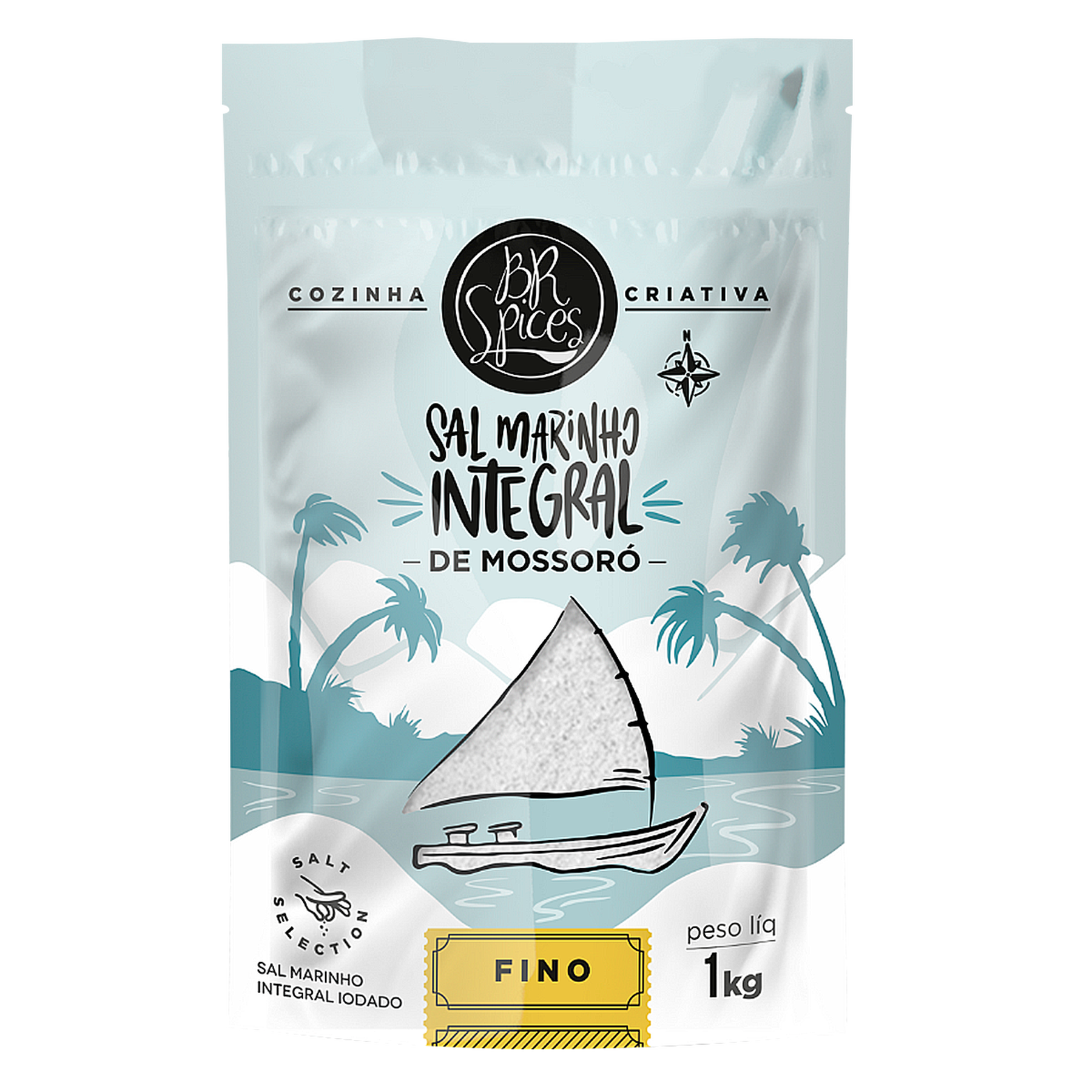 Sal Marinho Fino Integral Salt Selection BR Spices Pouch 1kg