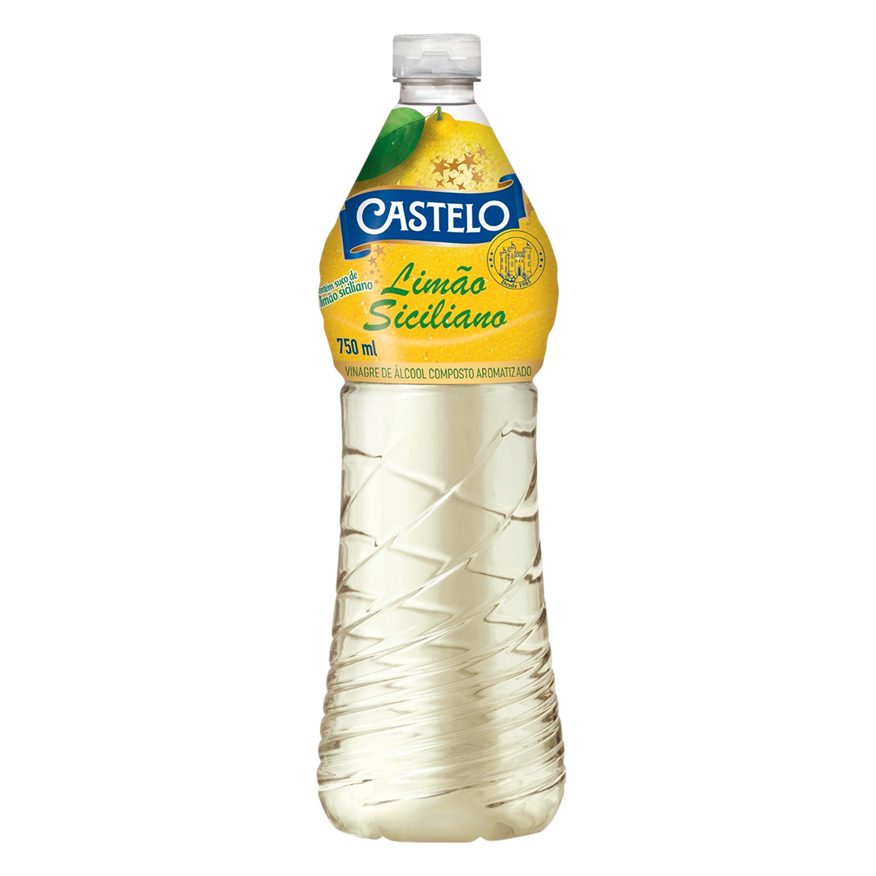 Vinagre de &Aacute;lcool Lim&atilde;o Siciliano Castelo 750ml