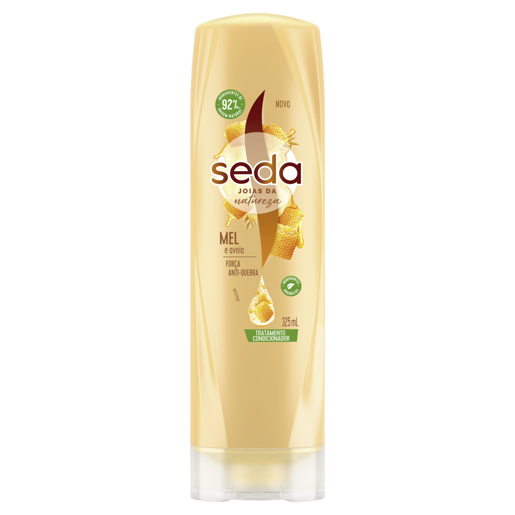 Condicionador Tratamento Mel e Aveia Seda Joias da Natureza Frasco 325ml