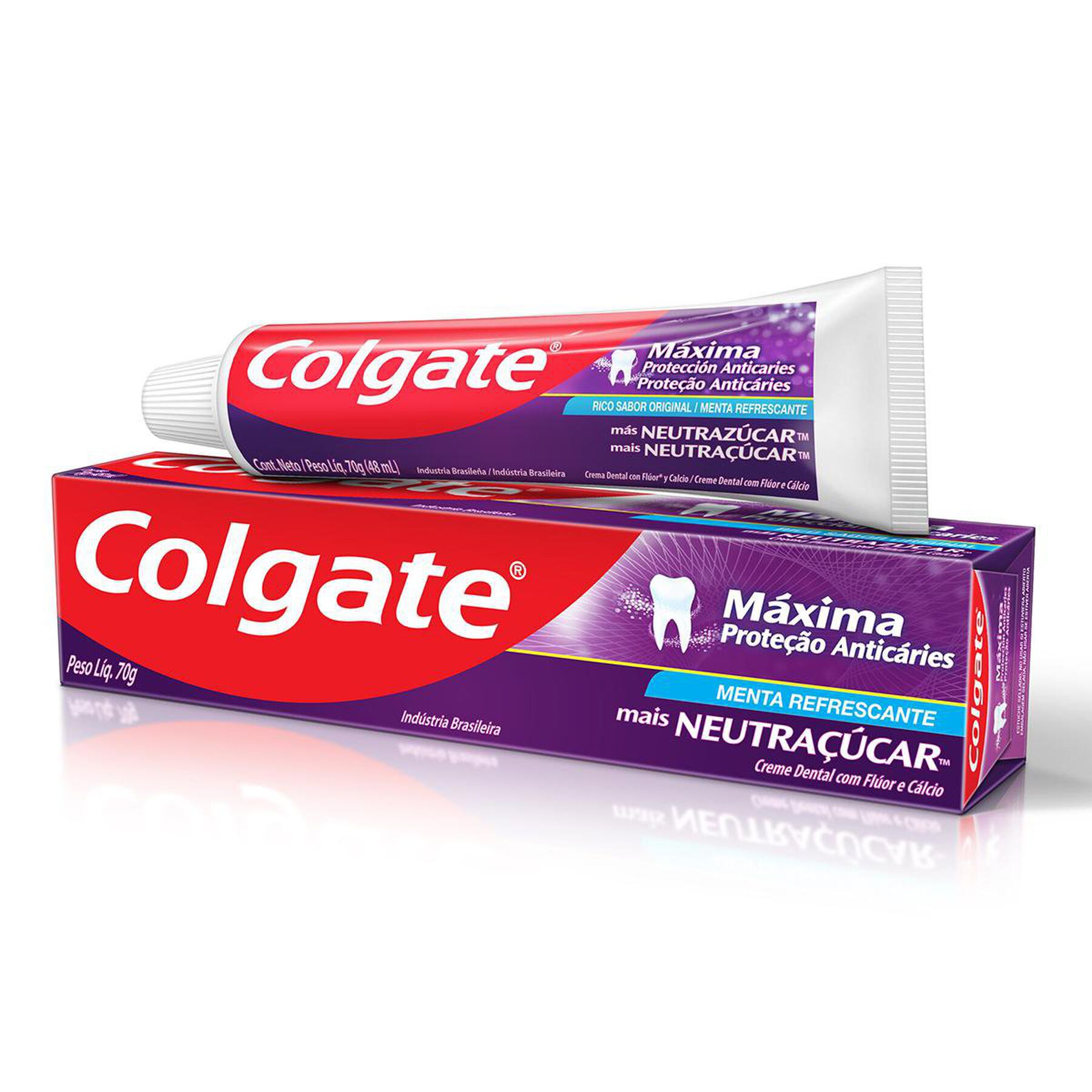 Creme Dental Menta Refrescante M&aacute;xima Prote&ccedil;&atilde;o Antic&aacute;ries Colgate Caixa 70g&nbsp;