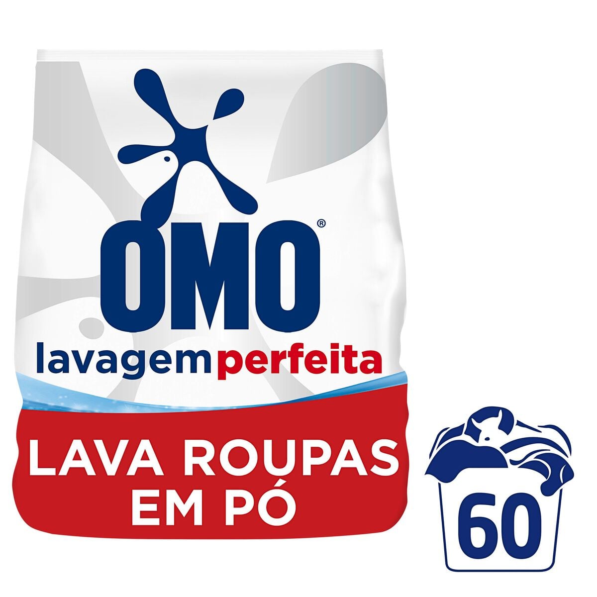 Sab&atilde;o em P&oacute; Lava Roupas Lavagem Perfeita Omo Pacote 4kg&nbsp;