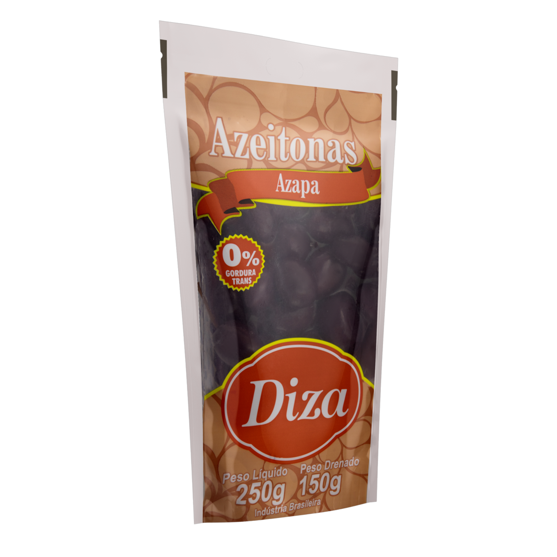 Azeitona Preta em Conserva Azapa Diza Sachê 150g