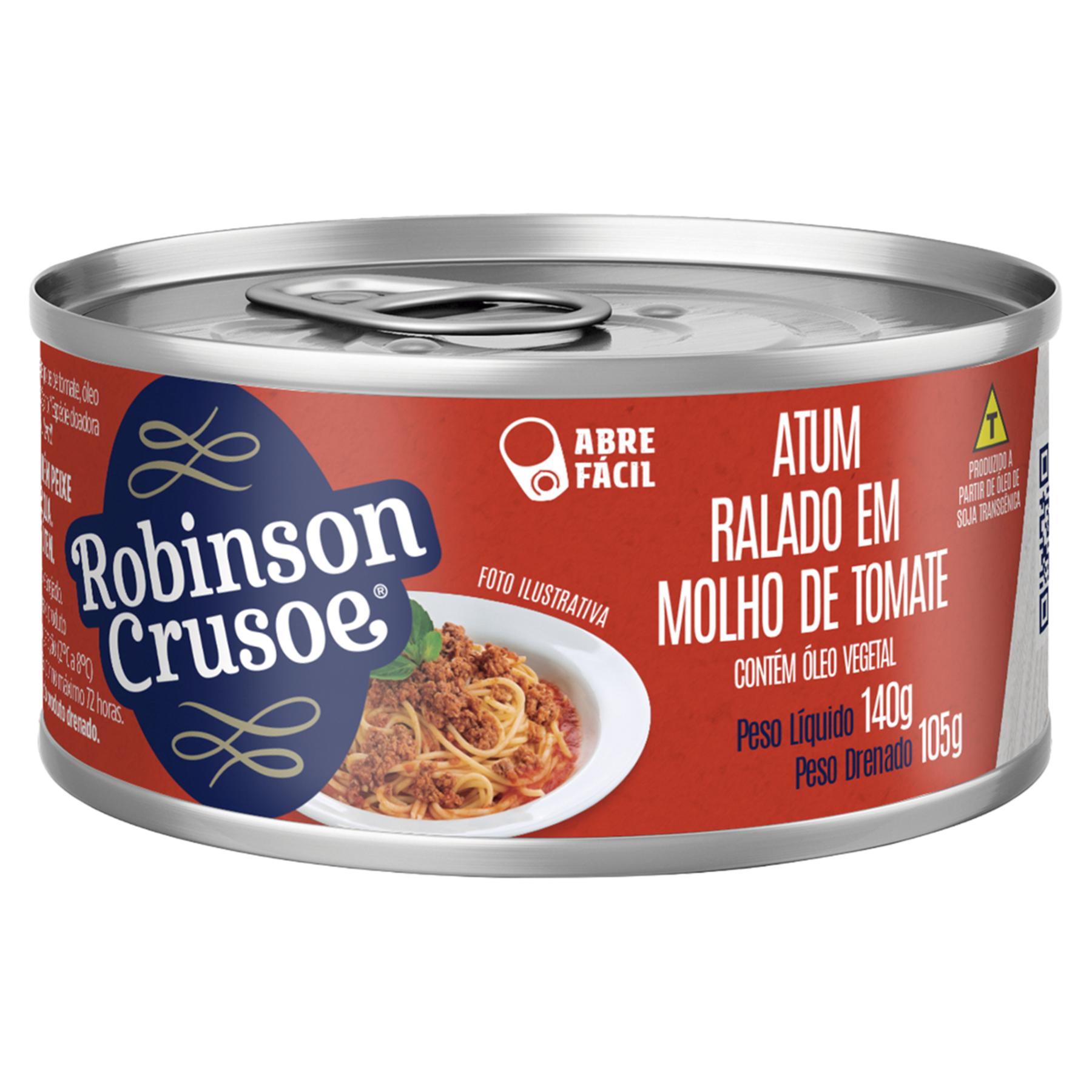 Atum Ralado ao Molho de Tomate Robinson Crusoe Lata 140g