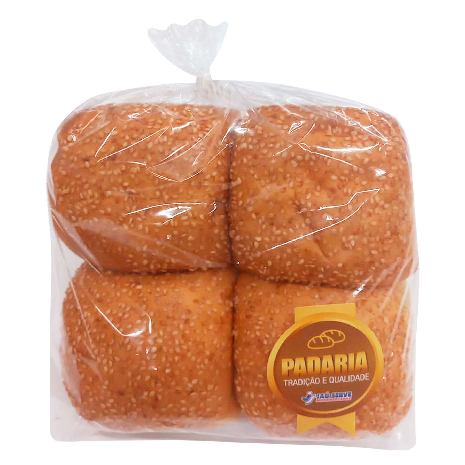 P&atilde;o Hamb&uacute;rguer com Gergelim C/4 Unidades aprox. 400g