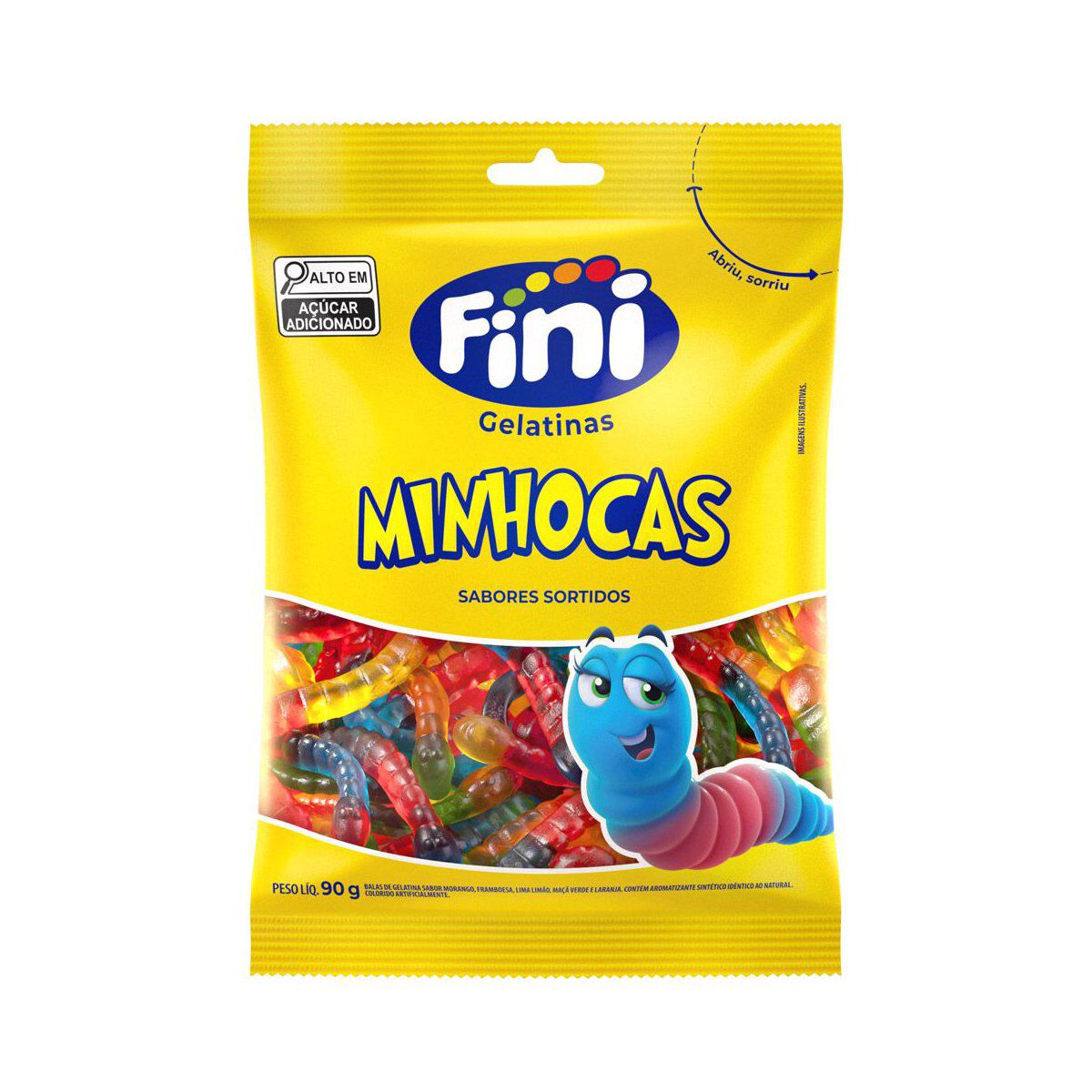 Bala Minhoca Fini 90g