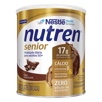 Composto Lácteo Chocolate Nestlé Nutren Senior Lata 740g