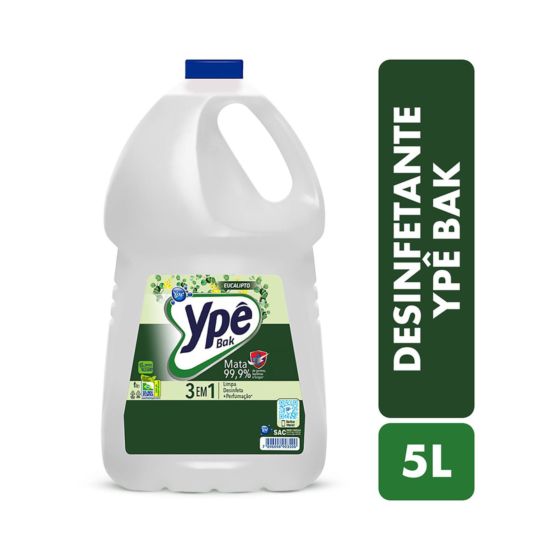 Desinfetante Uso Geral Eucalipto Yp&ecirc; Bak Gal&atilde;o 5l