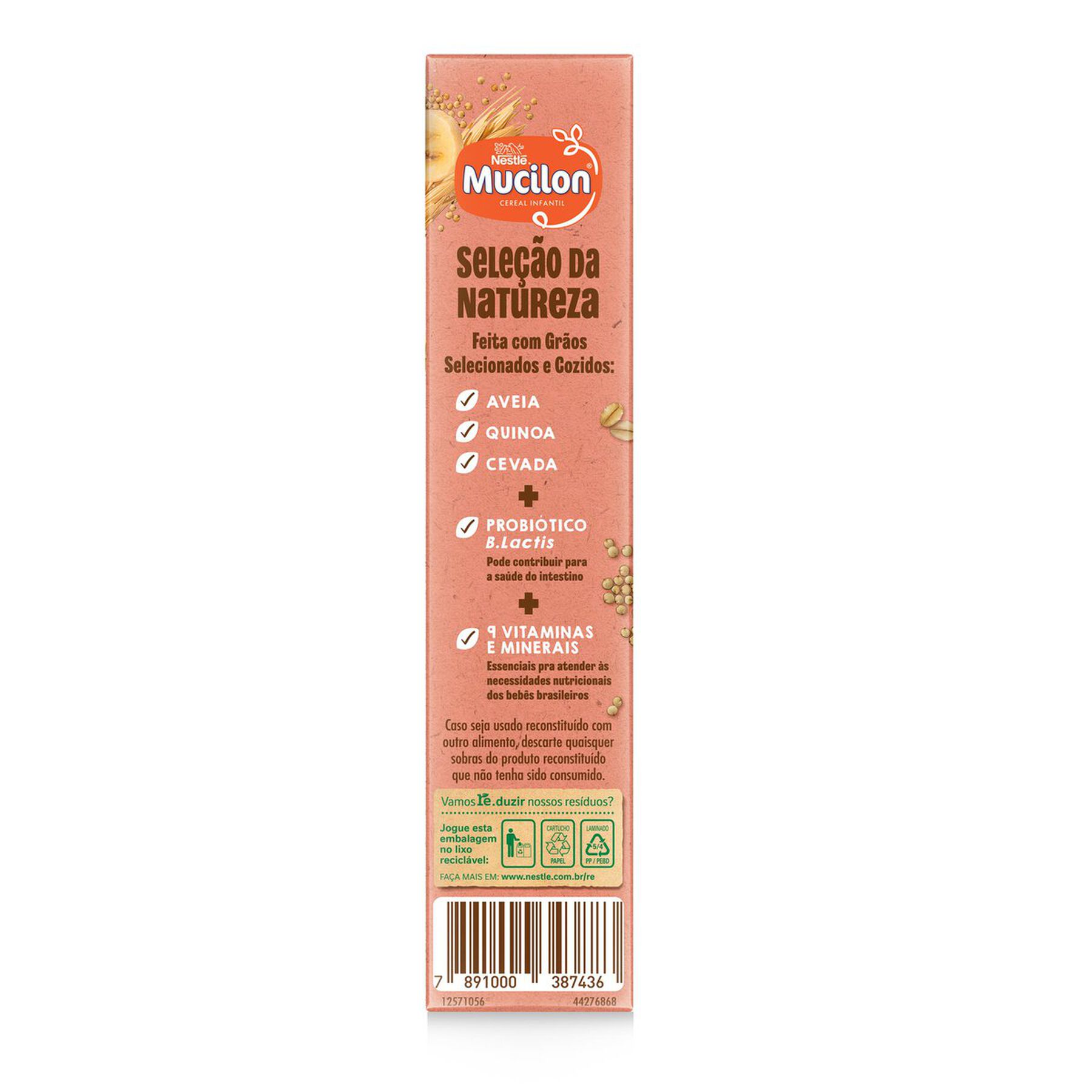 Cereal MUCILON Quinoa, Banana e Maçã 100g