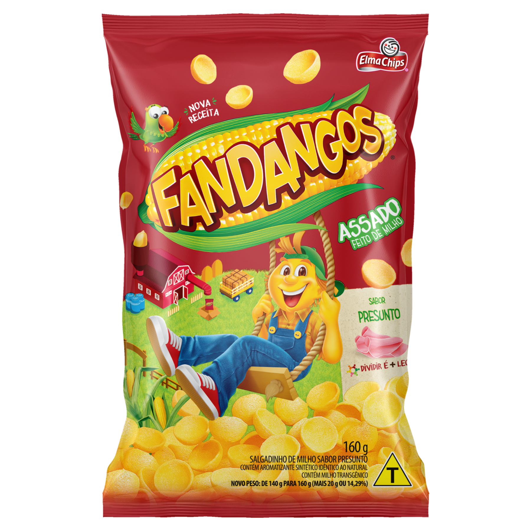 Salgadinho de Milho Presunto Fandangos Elma Chips Pacote 160g