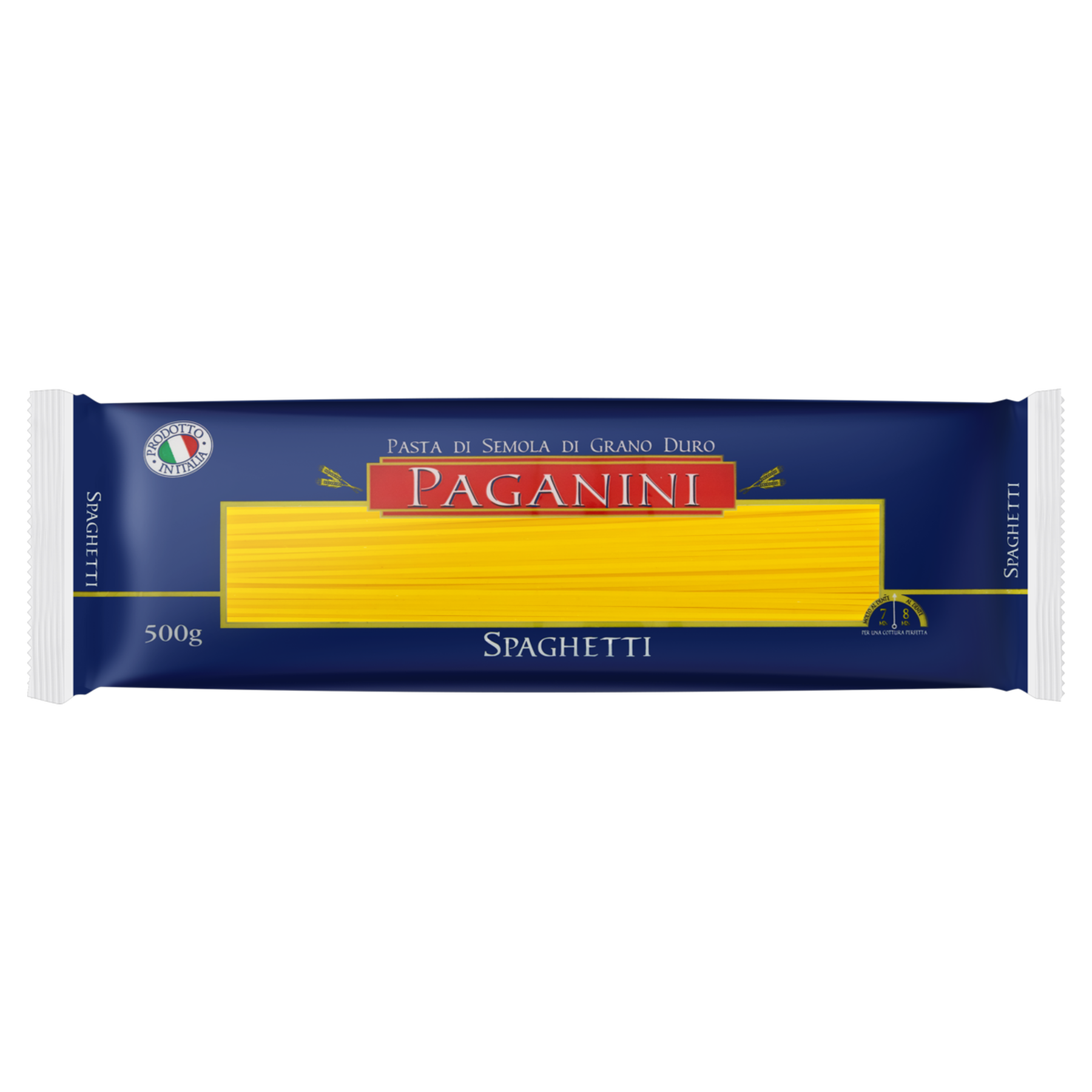 Macarr&atilde;o de S&ecirc;mola Grano Duro Espaguete Paganini Pacote 500g