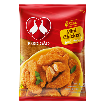 Empanado de Frango Mini Chicken Tradicional Perdigão Pacote 1kg