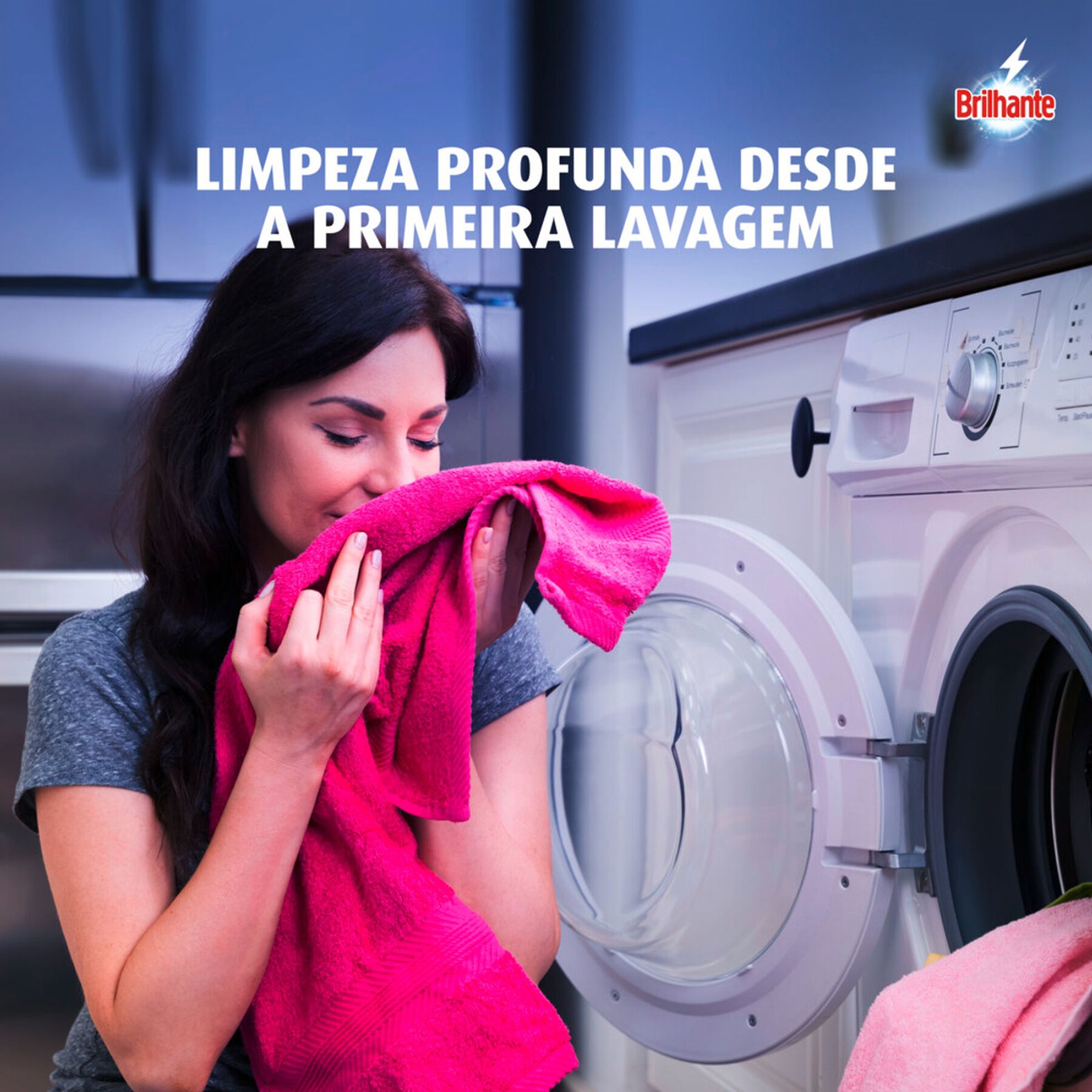 Sab&atilde;o L&iacute;quido Lava Roupas Brilhante Limpeza Total para Diluir 500ml&nbsp;