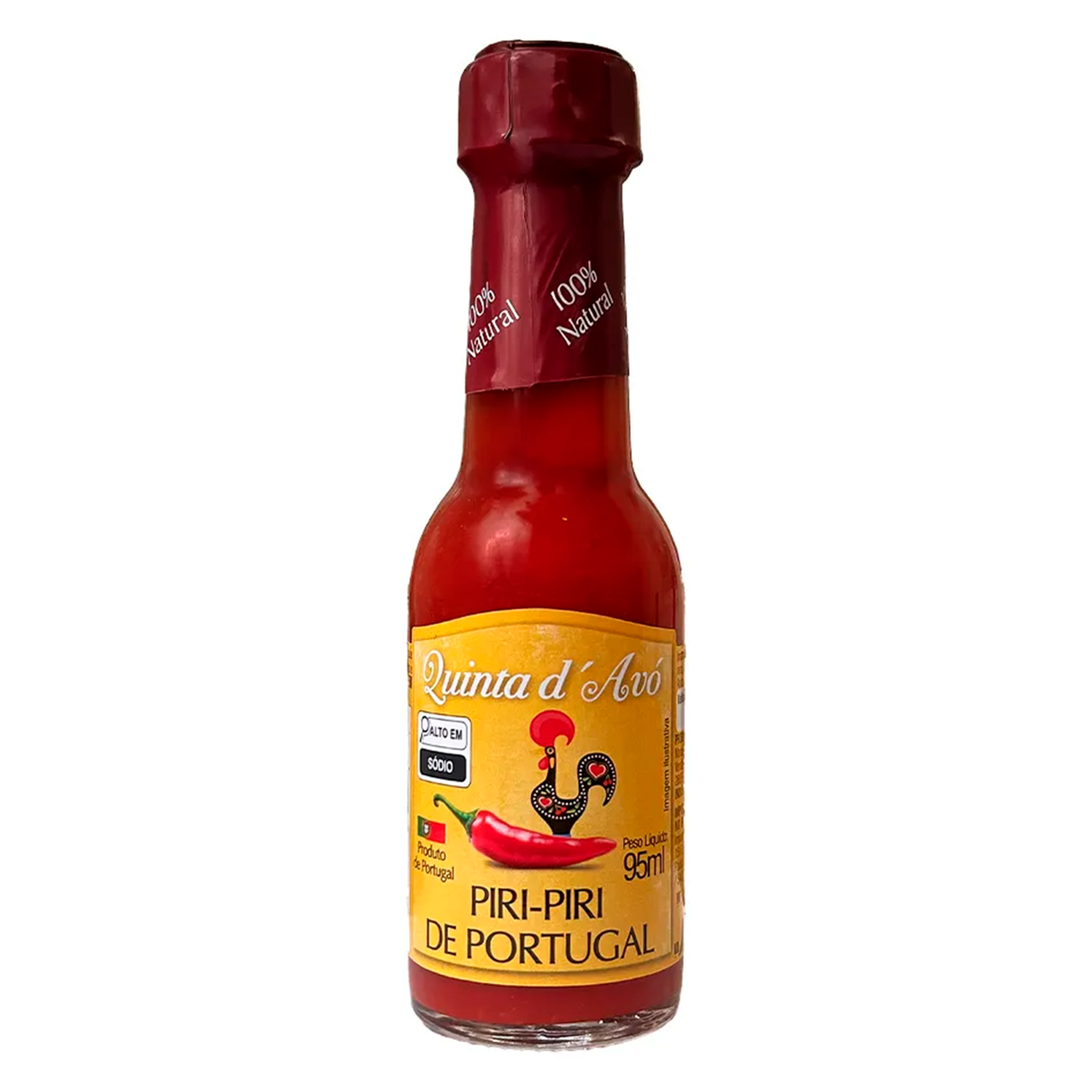 Molho de Pimenta Piri-Piri Quinta d'Av&oacute; Frasco 95ml