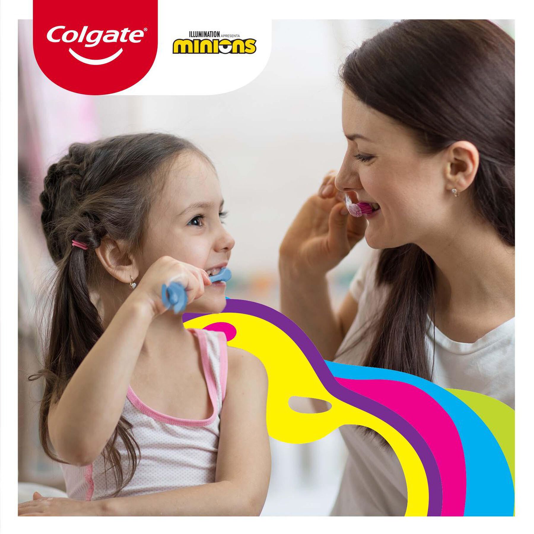 Gel Dental Infantil com Flúor Bubble Fruit Minions Colgate Smiles Bisnaga 100g