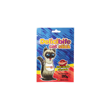 Petisco para Gatos Atum e Salmão Cat Stick Delicibife 20g