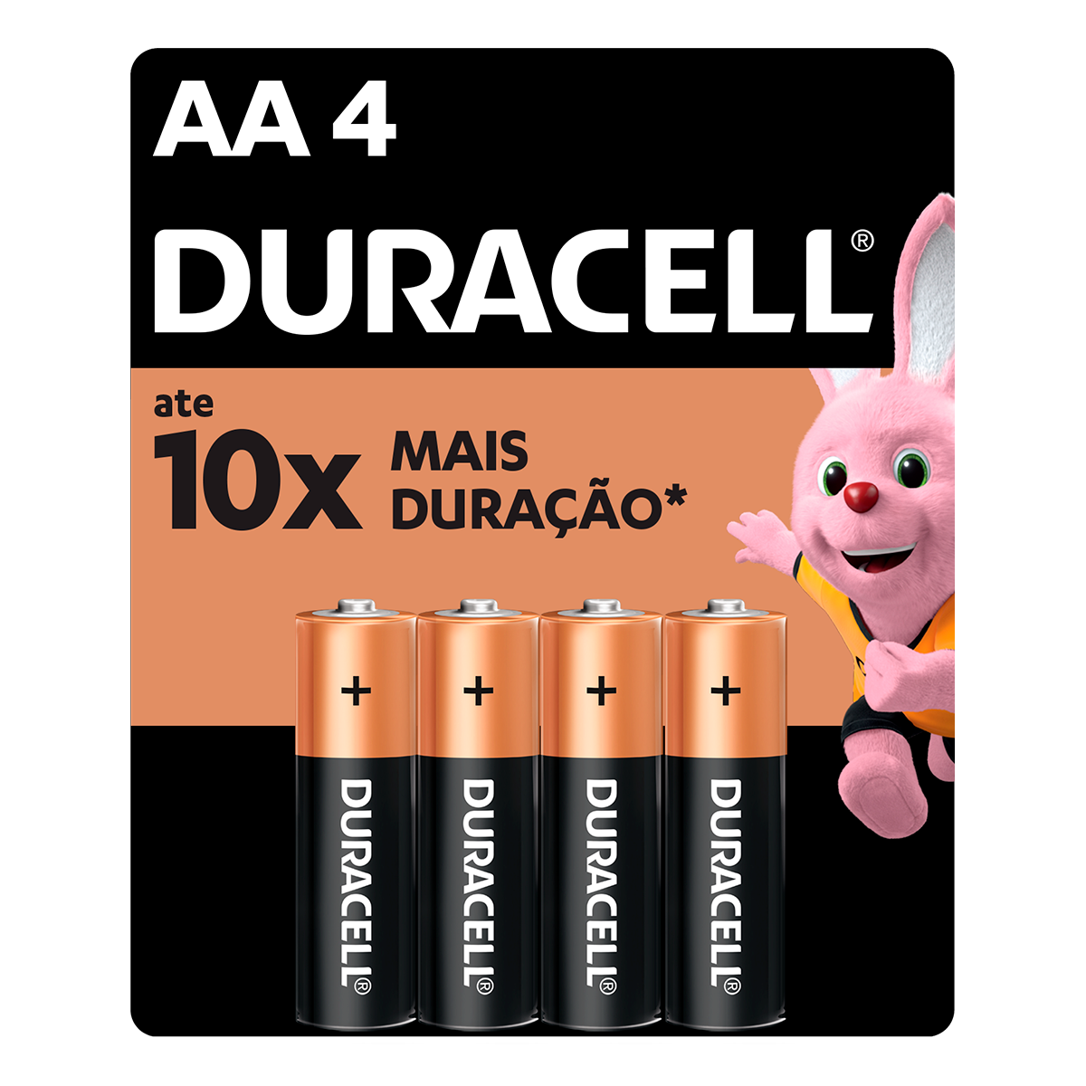 Pilha Alcalina Pequena AA Duracell C/4 Unidades
