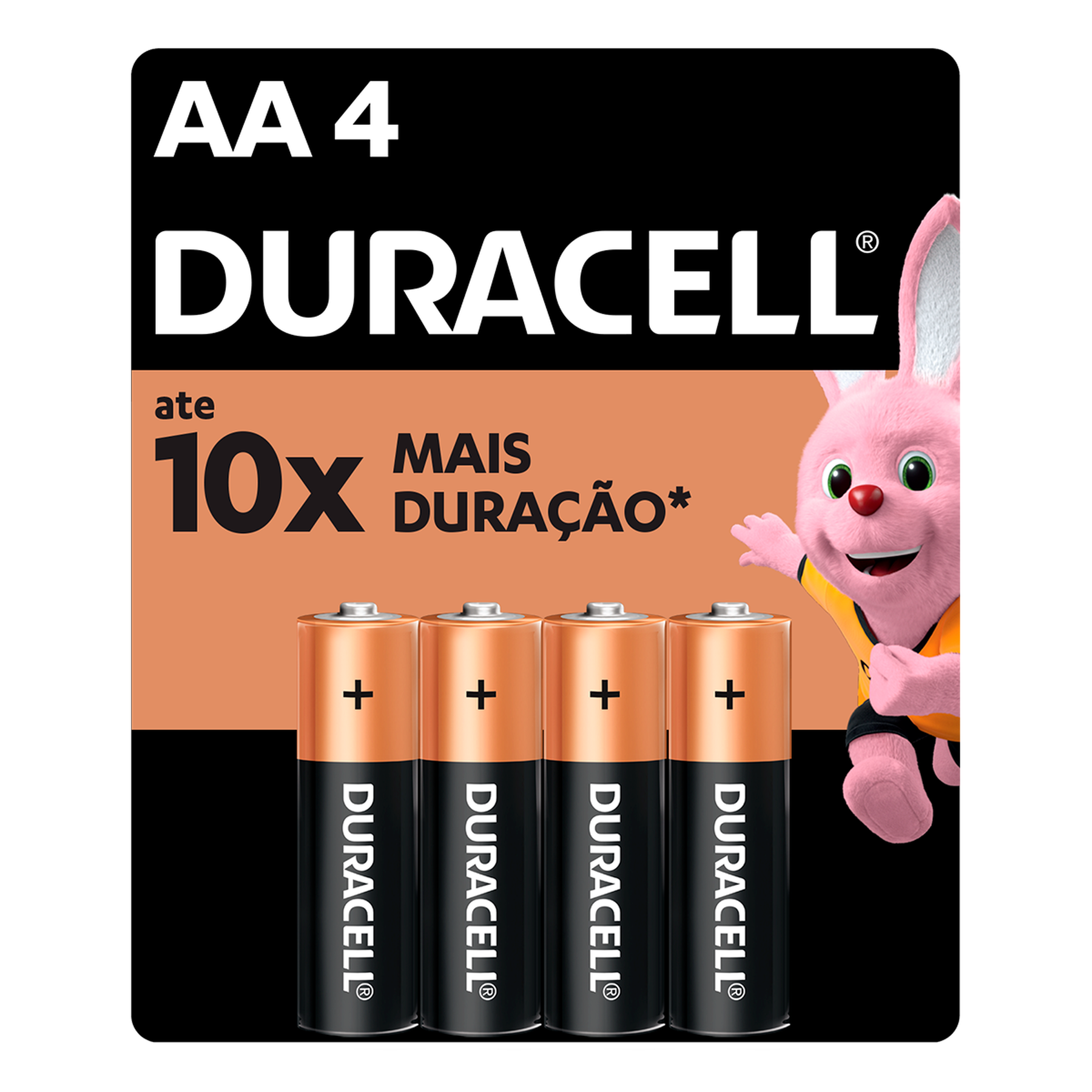 Pilha Alcalina Pequena AA Duracell C/4 Unidades