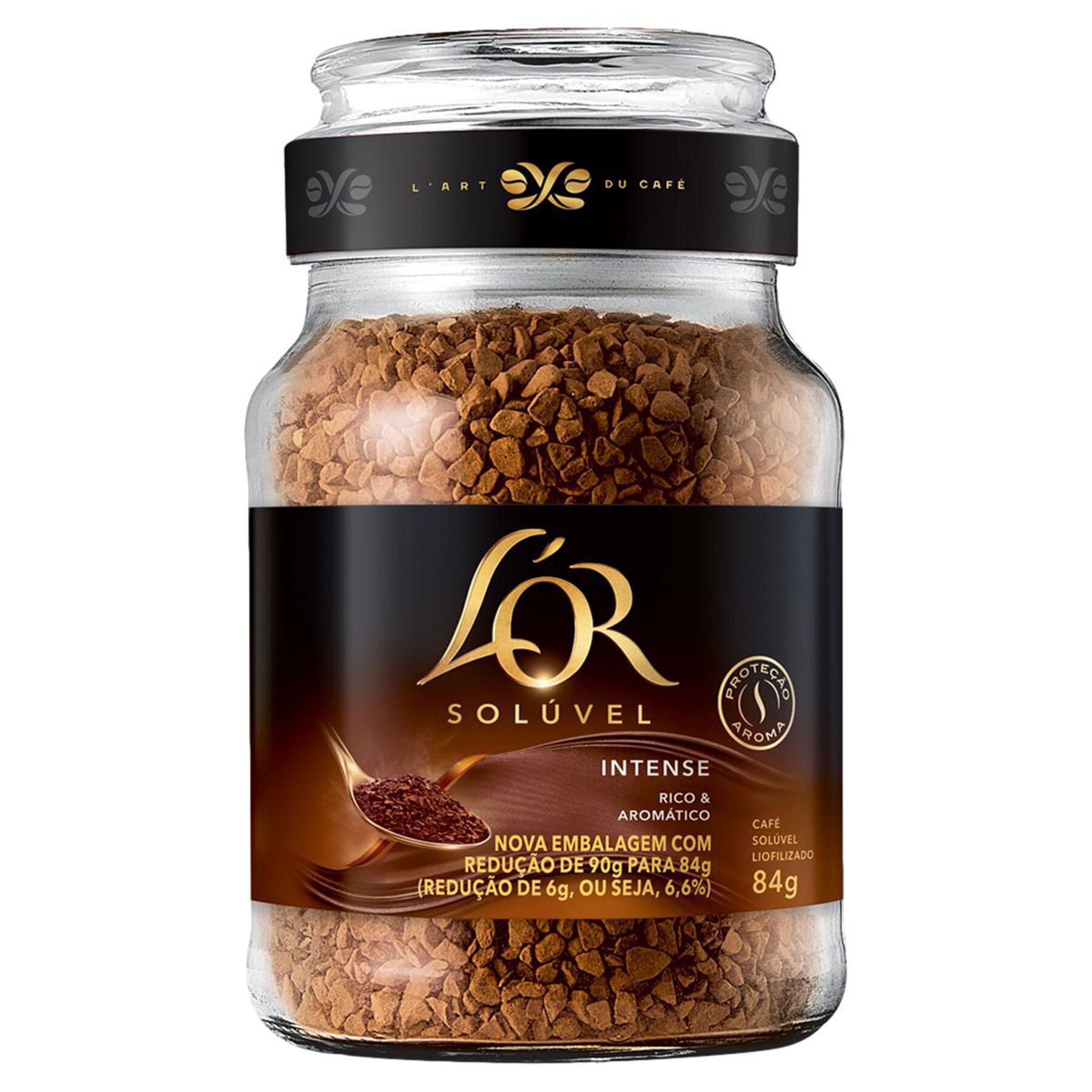 Caf&eacute; Sol&uacute;vel Liofilizado Intense L'or Vidro 84g