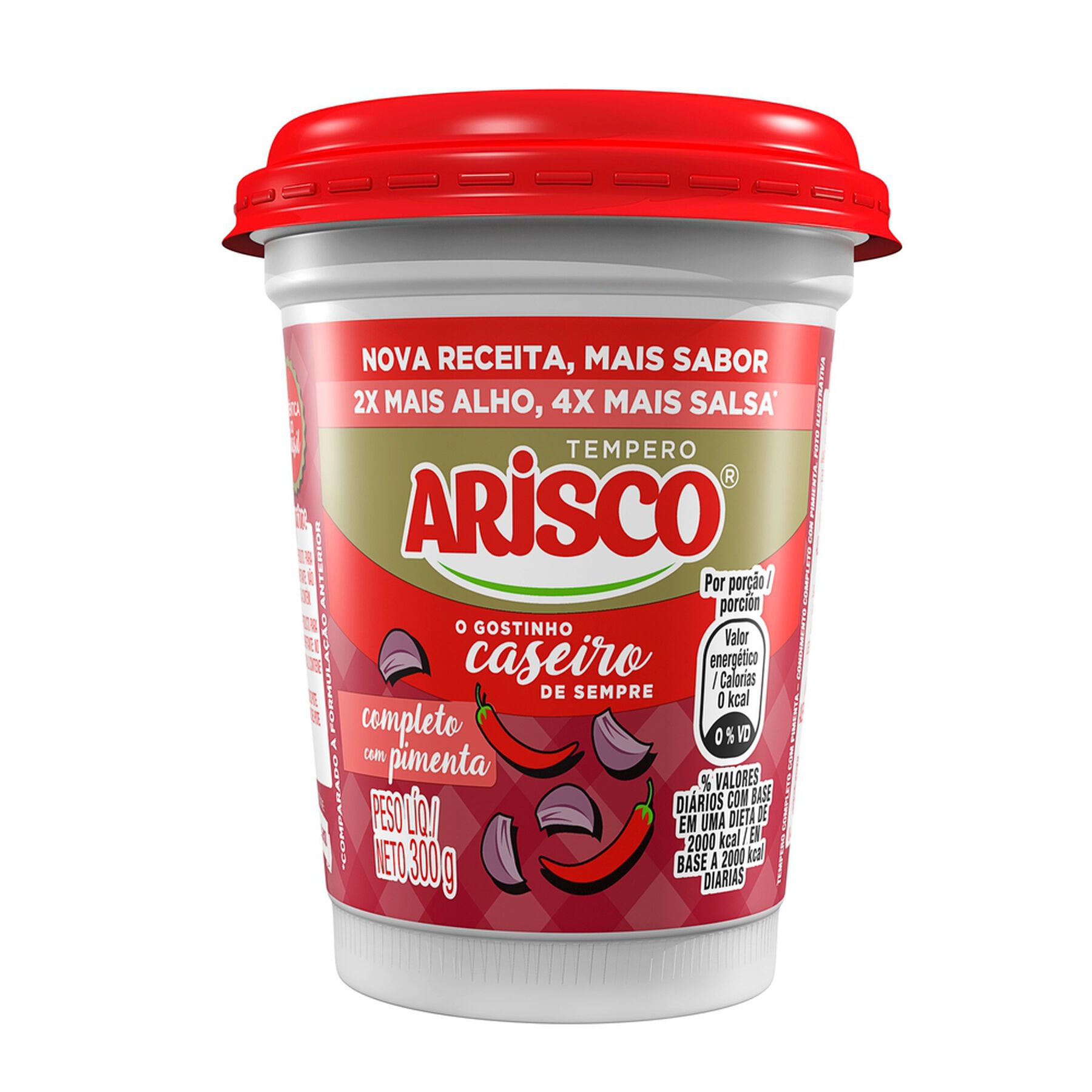 Tempero Completo com Pimenta Arisco Pote 300g