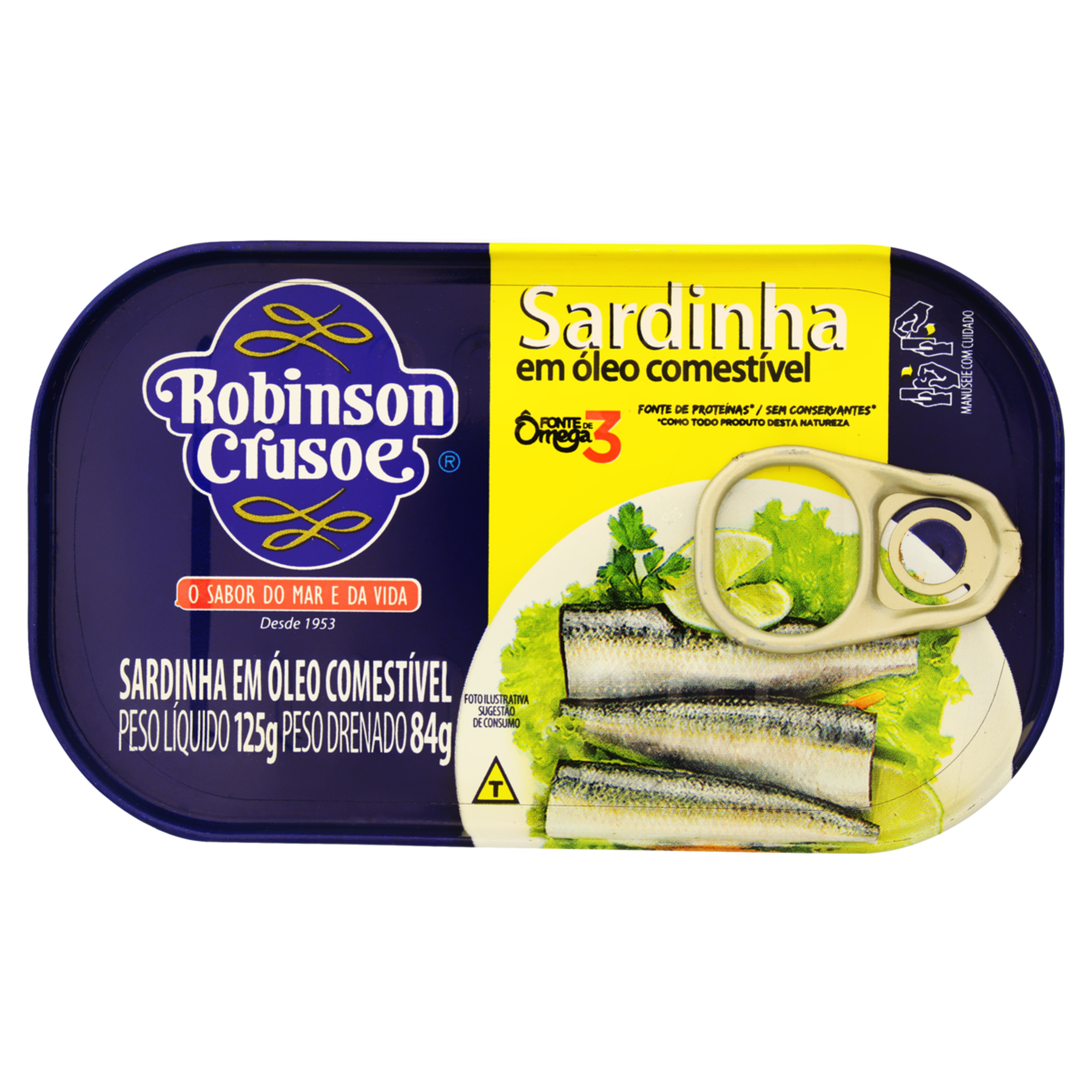 Sardinha com Óleo Robinson Crusoe Lata 84g