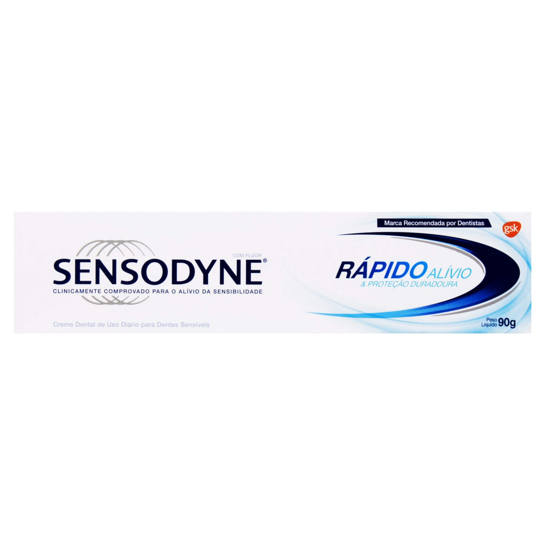Creme Dental R&aacute;pido Al&iacute;vio e Prote&ccedil;&atilde;o Duradoura Sensodyne 90g