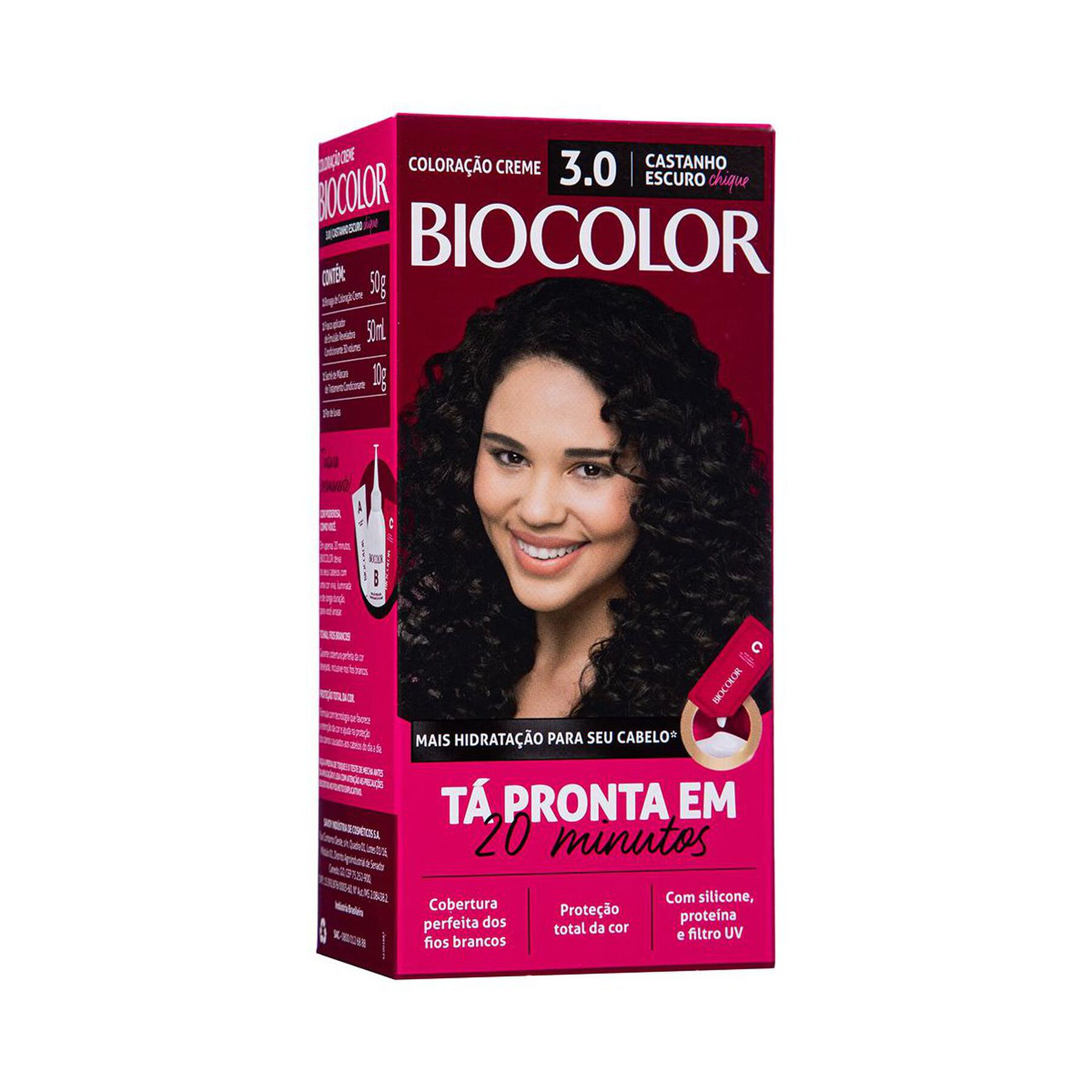 Tintura para Cabelo Castanho Escuro 3.0 Biocolor 