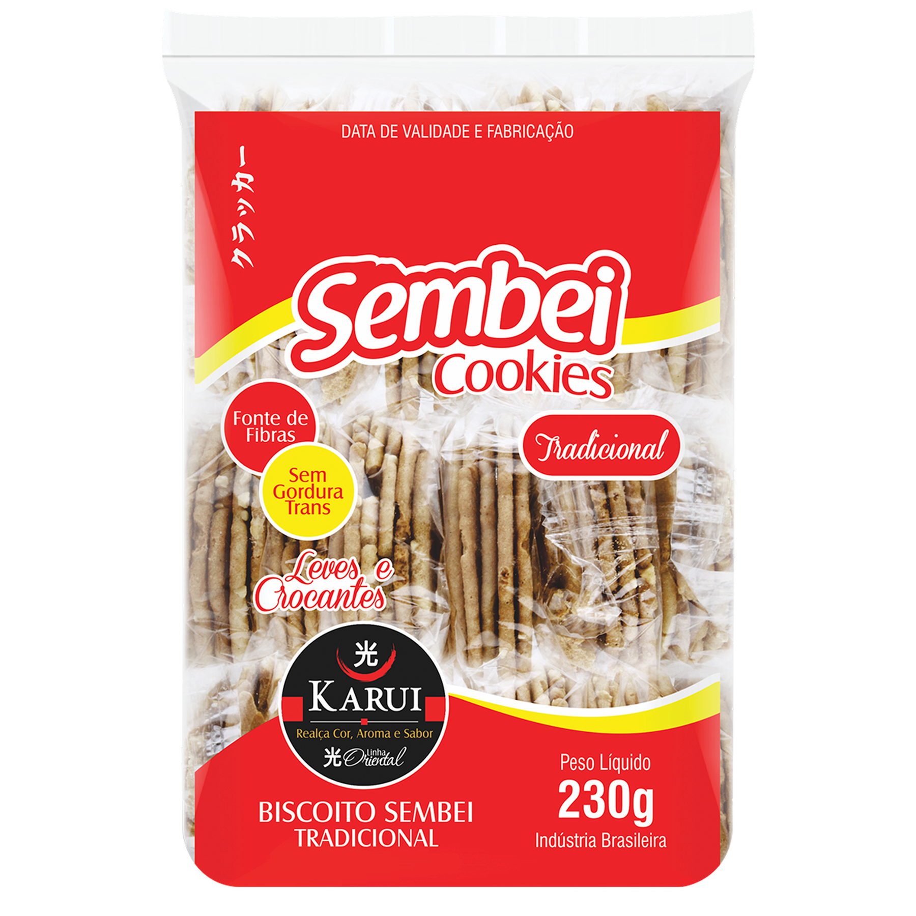 Biscoito Sembei Cookies Tradicional Karui 230g