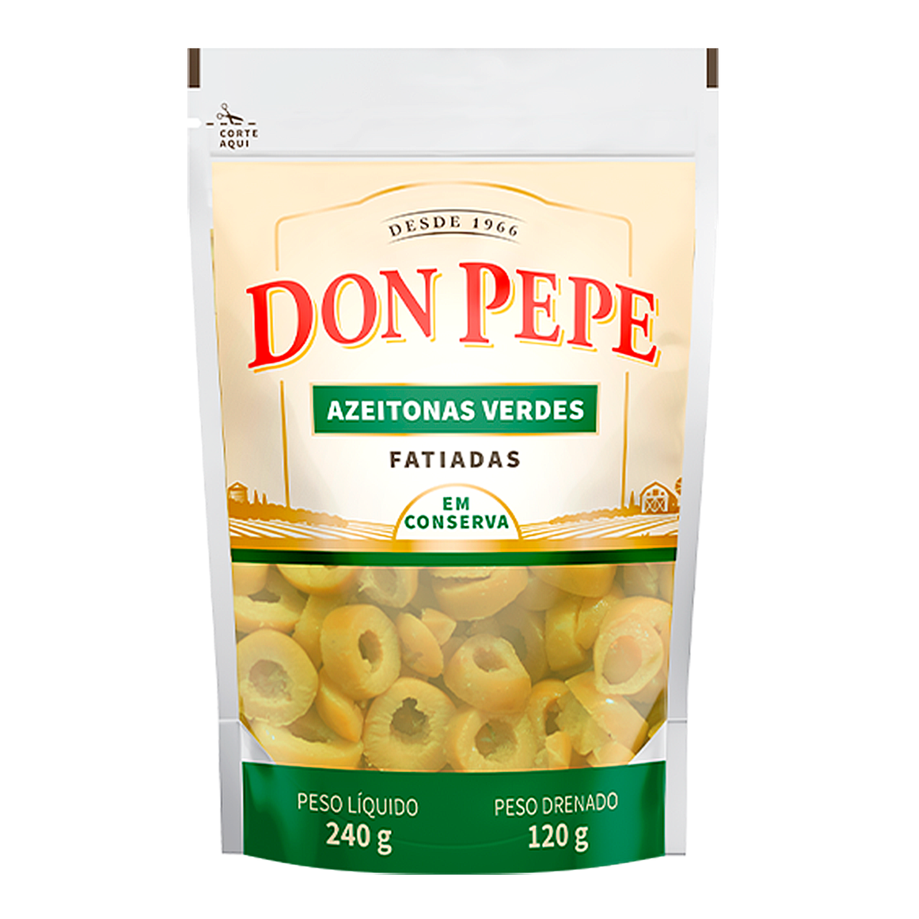 Azeitona Verde Fatiada Don Pepe 120g