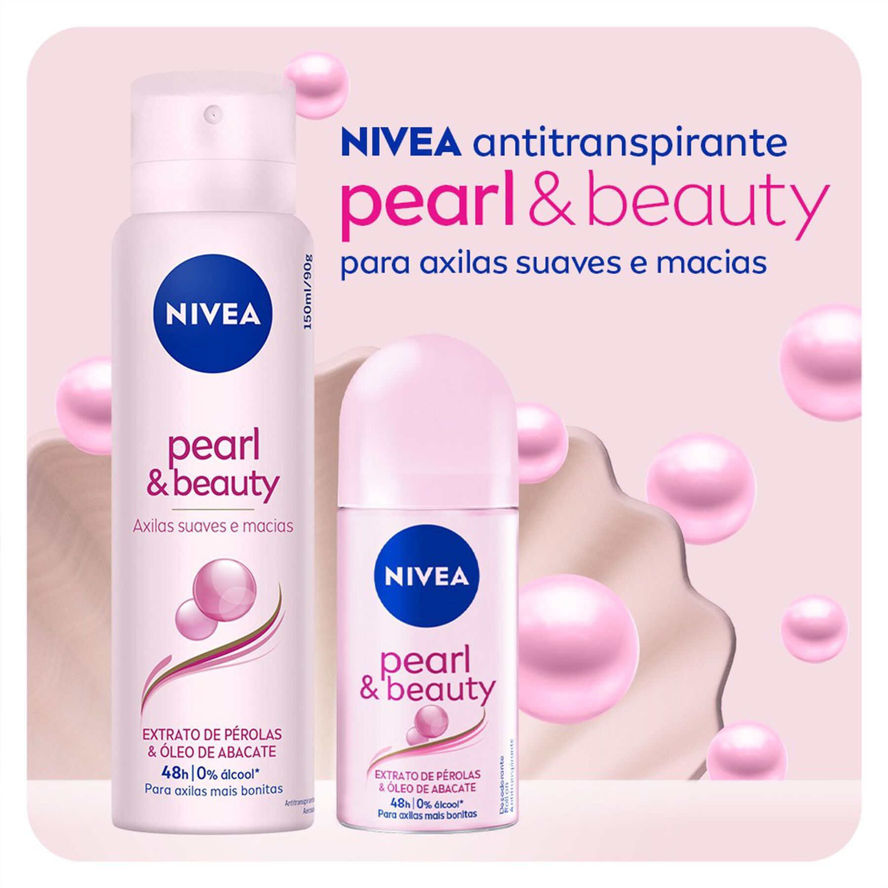 Antitranspirante Aerossol Nivea Pearl & Beauty 150ml
