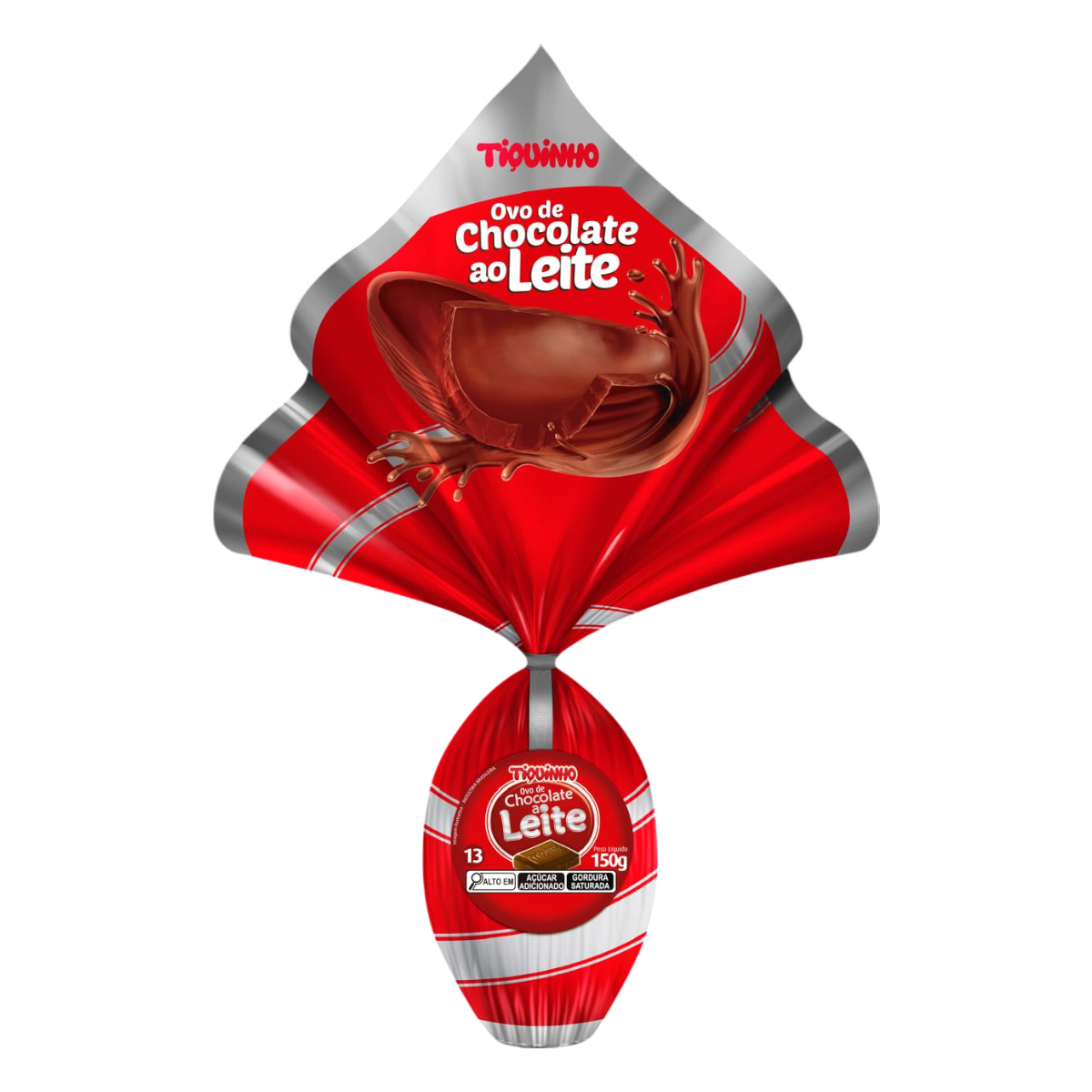 Ovo de P&aacute;scoa ao Leite N13 Tiquinho 150g