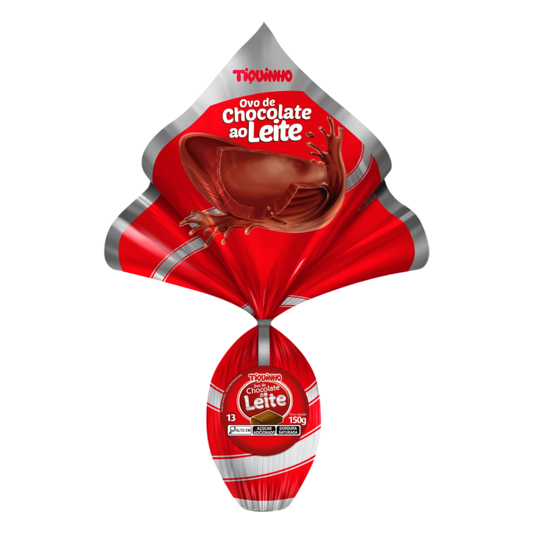 Ovo de P&aacute;scoa ao Leite N13 Tiquinho 150g