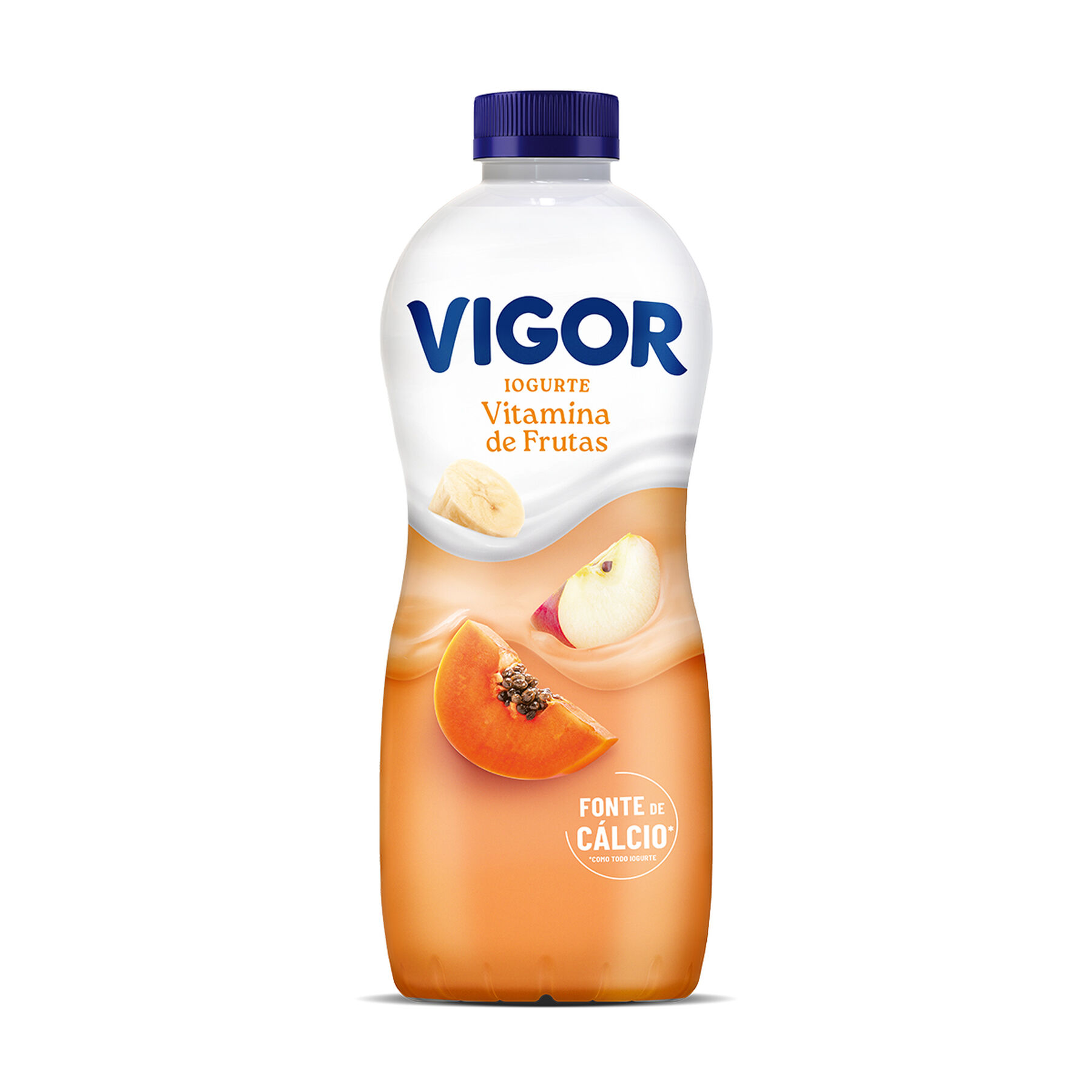 Iogurte Parcialmente Desnatado Vitamina de Frutas Vigor Garrafa 800g
