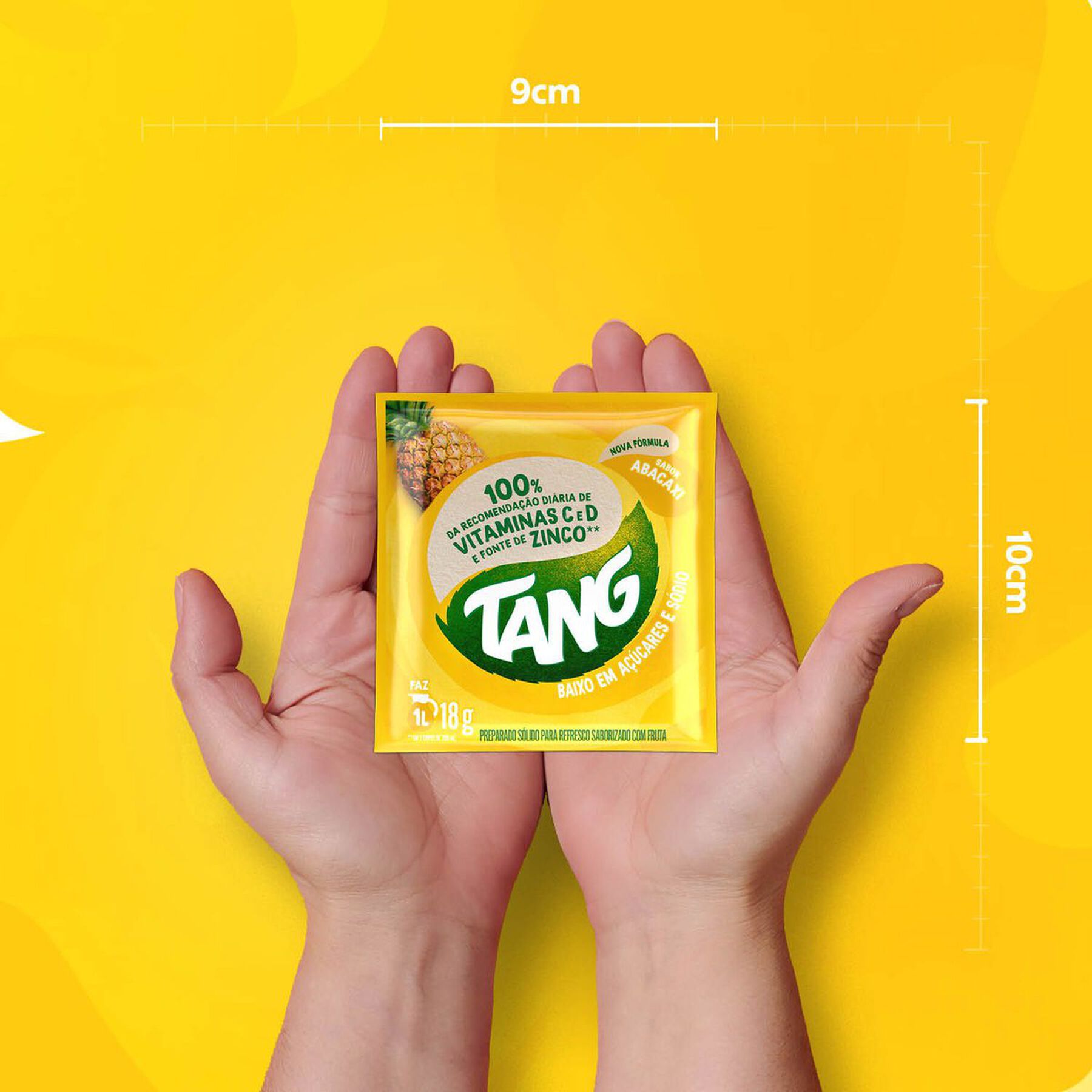 Refresco em Pó Abacaxi Tang Pacote 18g