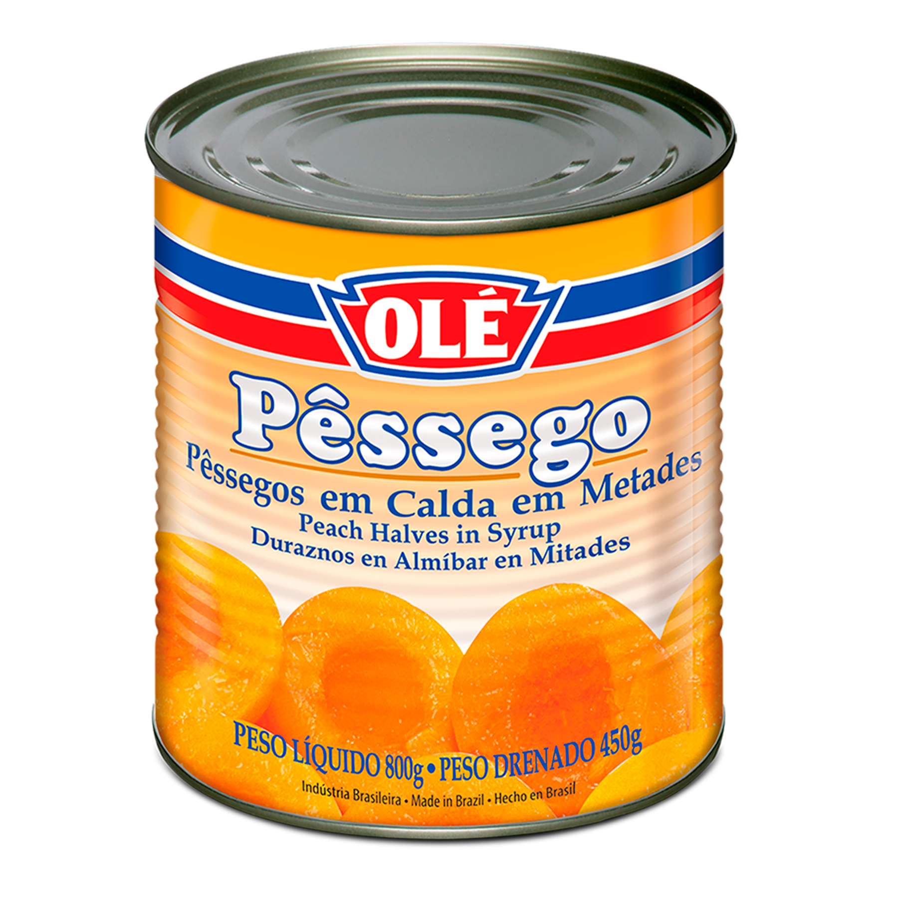Pêssego em conserva Ole 450g