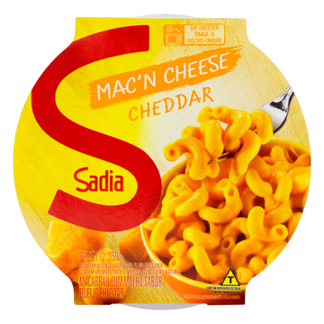 Mac'n Cheese Cheddar Sadia Pote 350g