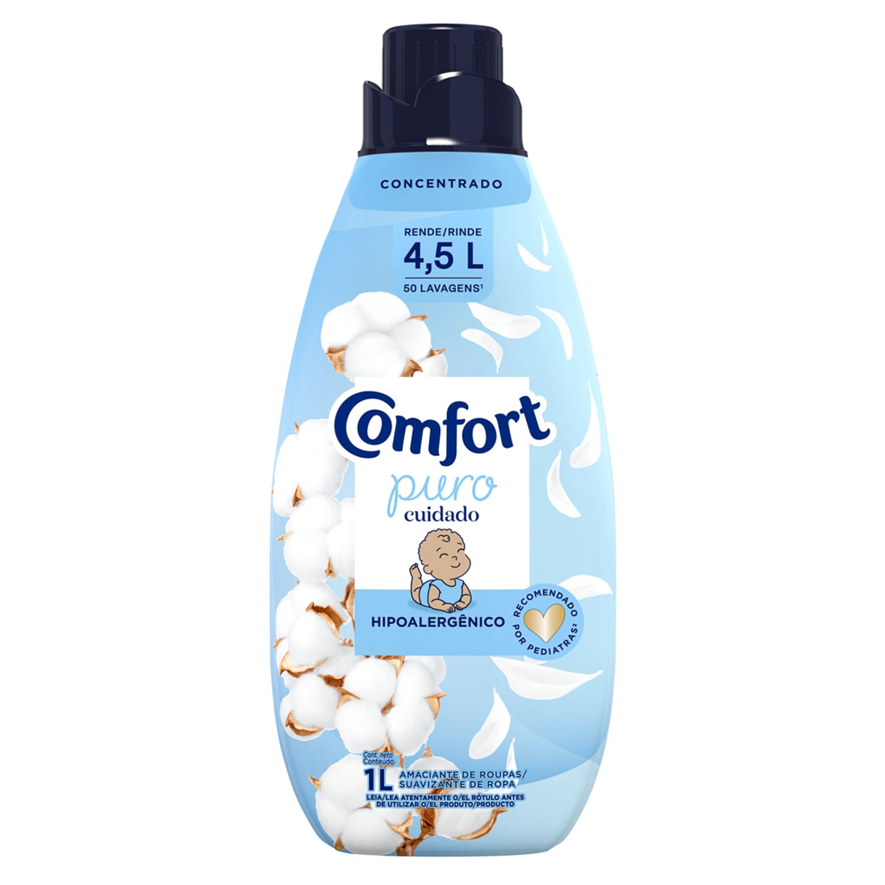 Amaciante de Roupa Concentrado Puro Cuidado Comfort Intense Frasco 1l